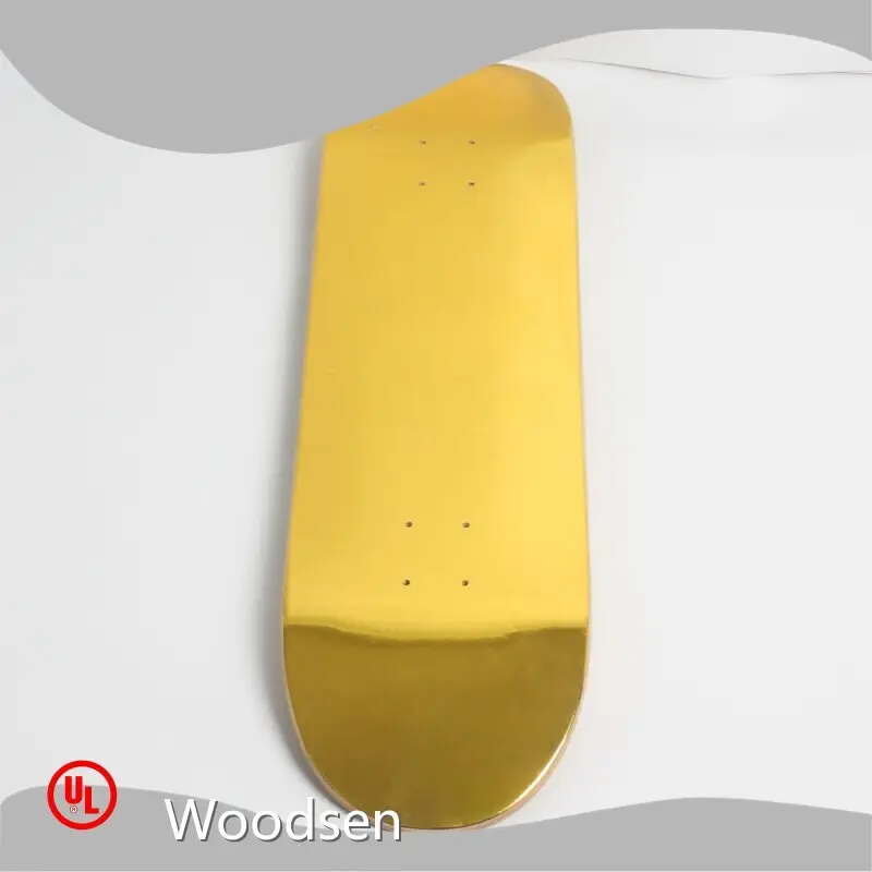 Skateboard Heat Transfer Film Gold Foils + Custom Design Above by Woodsen 1