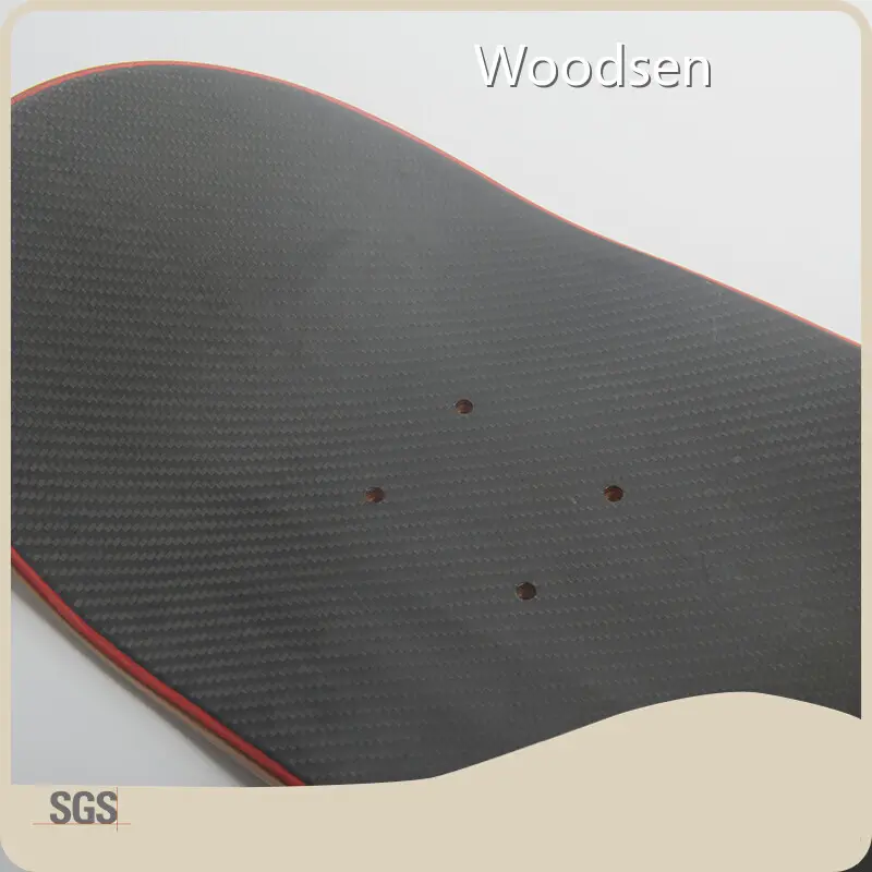 Blank Skateboard Epoxy Resin Plus Canadian Maple + Carbon Fiberfactory 1