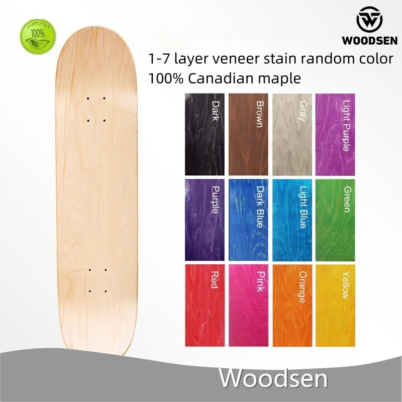 Standard Skateboard Deck 7 Ply Canadian Maple by Woodsen 1