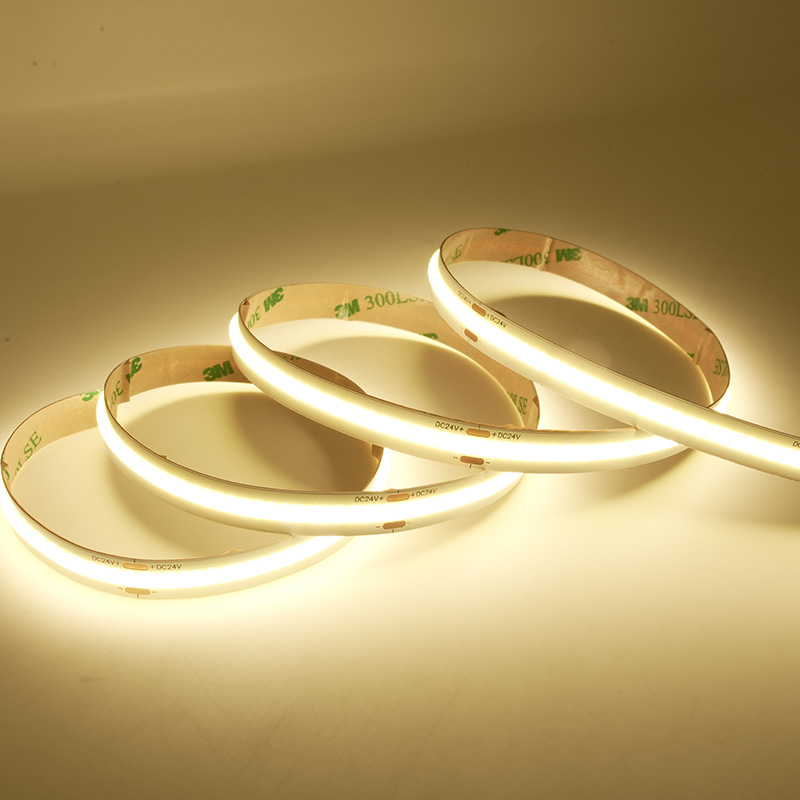 Ruban lumineux LED COB à CRI 90 élevé – 24 V CC, 384 LED pour éclairage professionnel 10