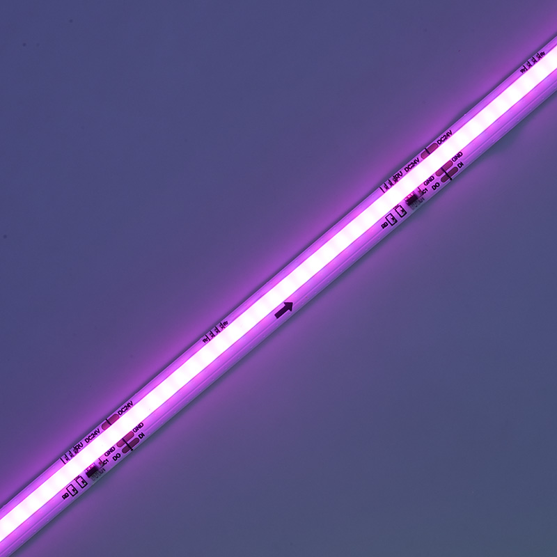 شريط LED رقمي RGB COB 24 فولت 672 مصباح LED لتأثيرات الإضاءة الخارجية 10