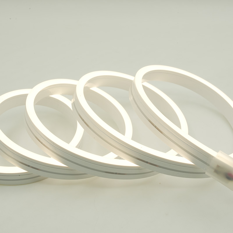 12 V warmweißes, wasserdichtes Neon-LED-Band für den Außenbereich, 4 x 10 mm 10