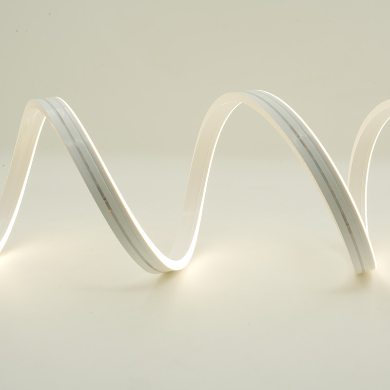 12 V warmweißes, wasserdichtes Neon-LED-Band für den Außenbereich, 4 x 10 mm 7