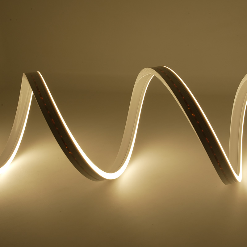 12 V warmweißes, wasserdichtes Neon-LED-Band für den Außenbereich, 4 x 10 mm 6