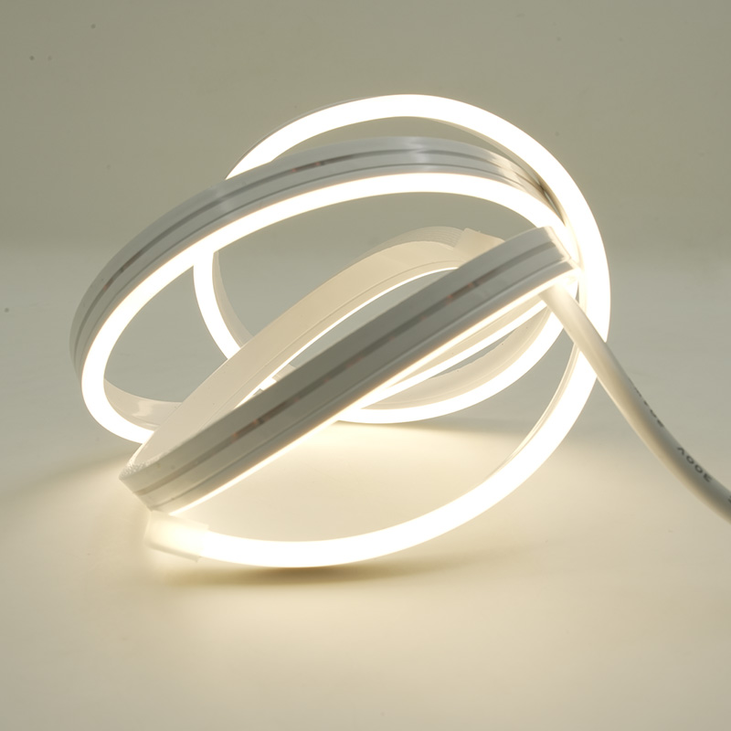 12 V warmweißes, wasserdichtes Neon-LED-Band für den Außenbereich, 4 x 10 mm 5