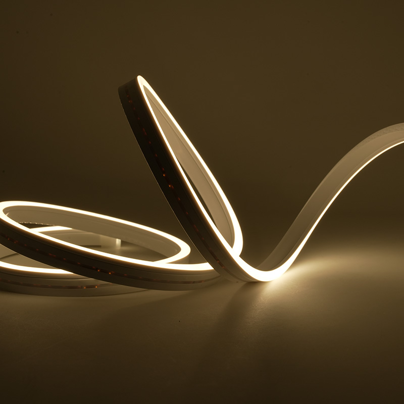 12 V warmweißes, wasserdichtes Neon-LED-Band für den Außenbereich, 4 x 10 mm 3
