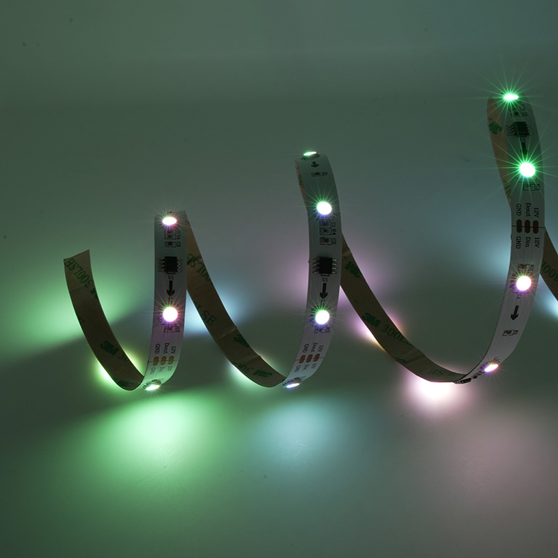 Bande LED RGB 12V 30 LED WS2811 bande RGB numérique 12mmPCB IP20 bande LED flexible de couleur magique 6
