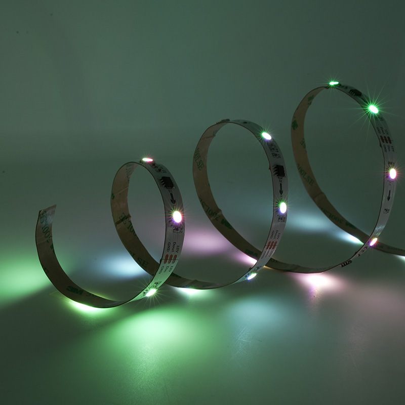 Bande LED RGB 12V 30 LED WS2811 bande RGB numérique 12mmPCB IP20 bande LED flexible de couleur magique 5