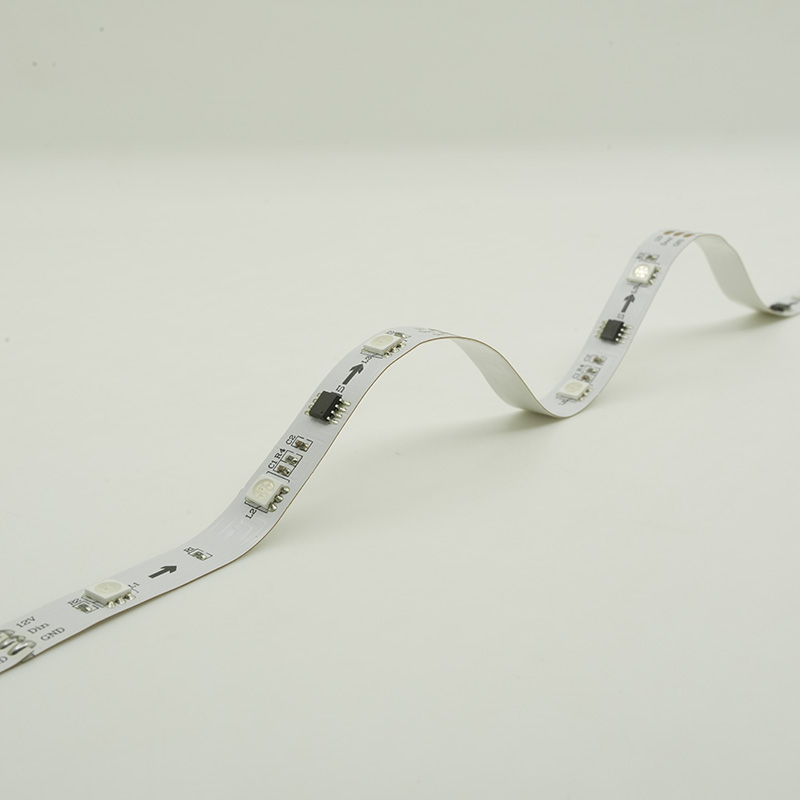 Bande LED RGB 12V 30 LED WS2811 bande RGB numérique 12mmPCB IP20 bande LED flexible de couleur magique 4