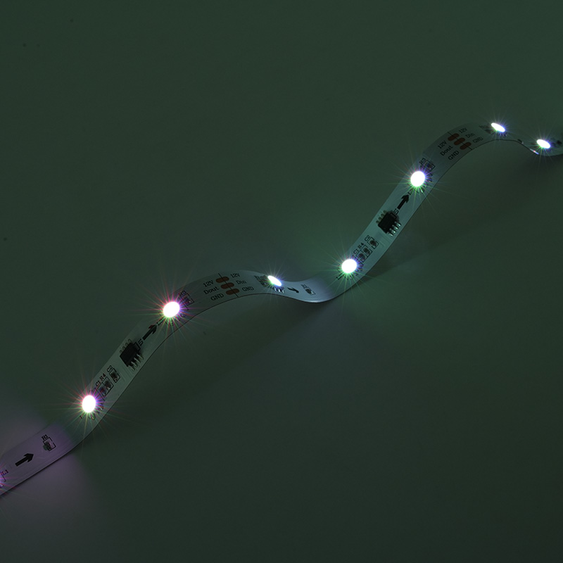 Bande LED RGB 12V 30 LED WS2811 bande RGB numérique 12mmPCB IP20 bande LED flexible de couleur magique 3