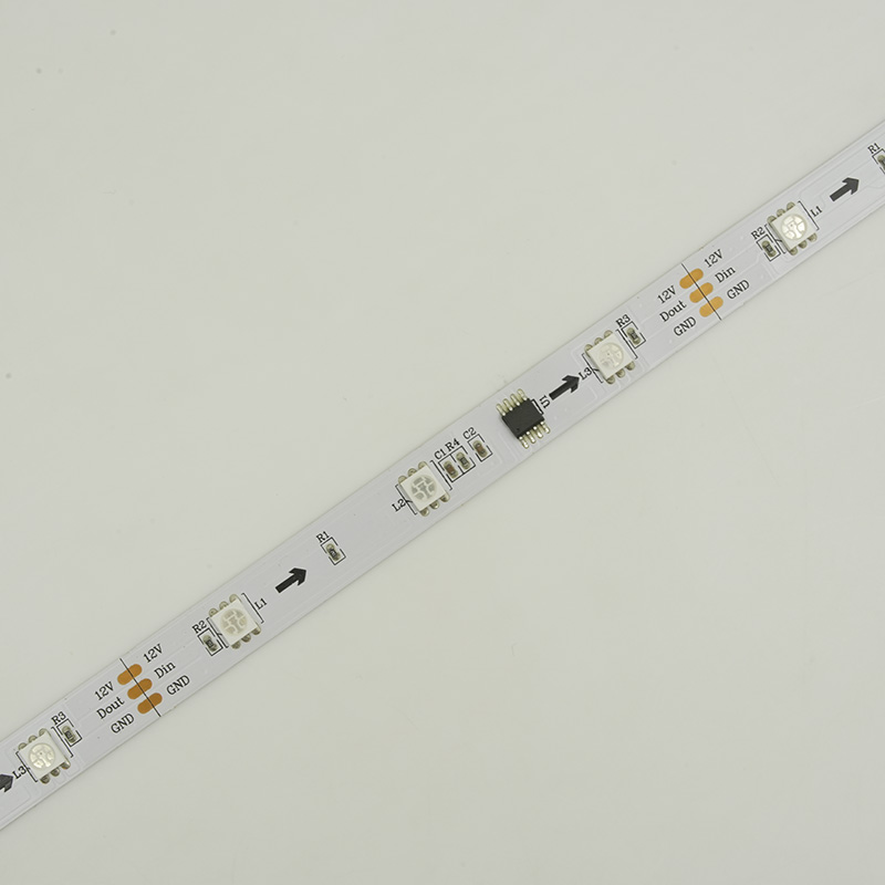 Bande LED RGB 12V 30 LED WS2811 bande RGB numérique 12mmPCB IP20 bande LED flexible de couleur magique 10