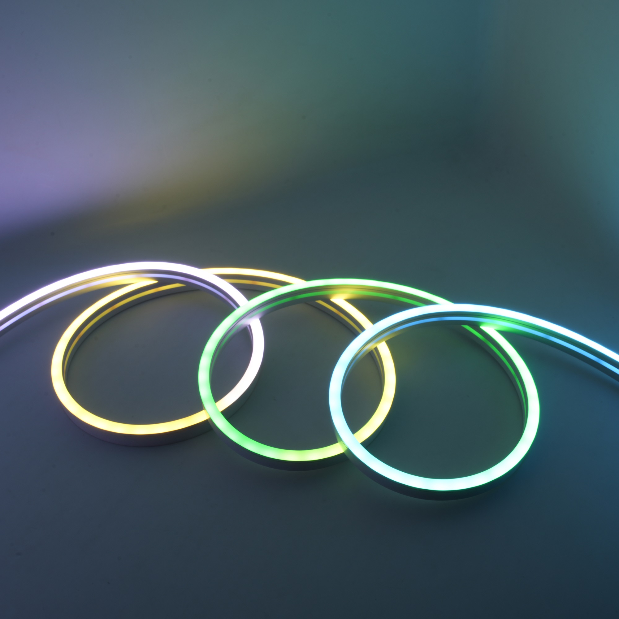 Tube néon adressable en Silicone, bandes numériques RGB 12V, 12x18MM, couleur de rêve, câble flexible pour signe néon 6