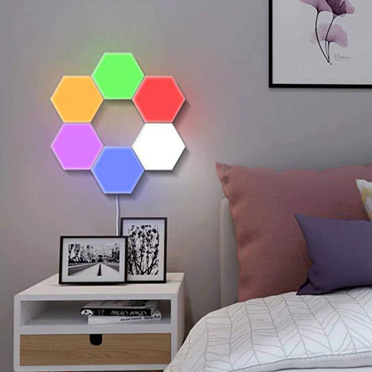 RGB Voice Control LED Light Panel with App & Remote Sync 2