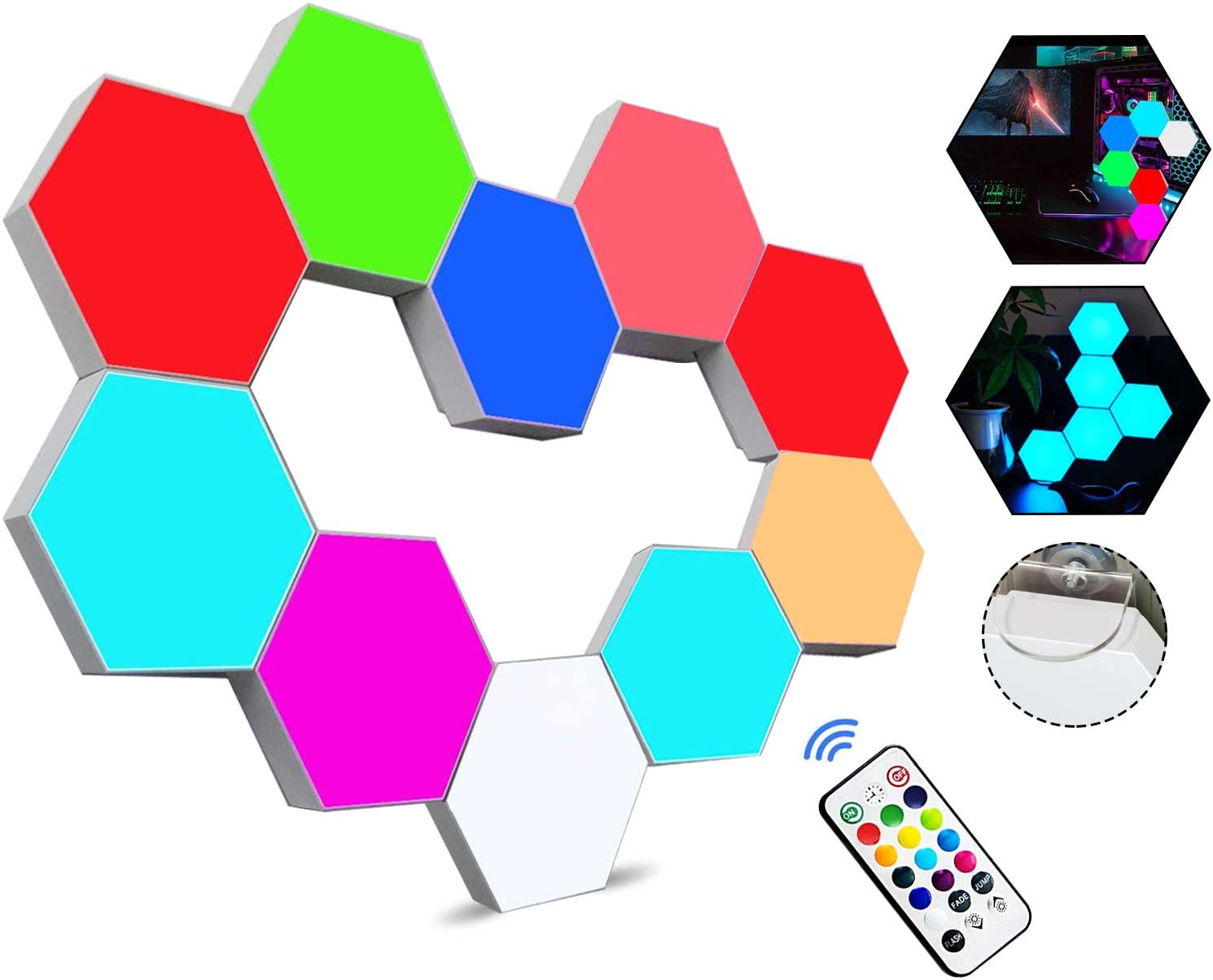 RGB Voice Control LED Light Panel with App & Remote Sync 7