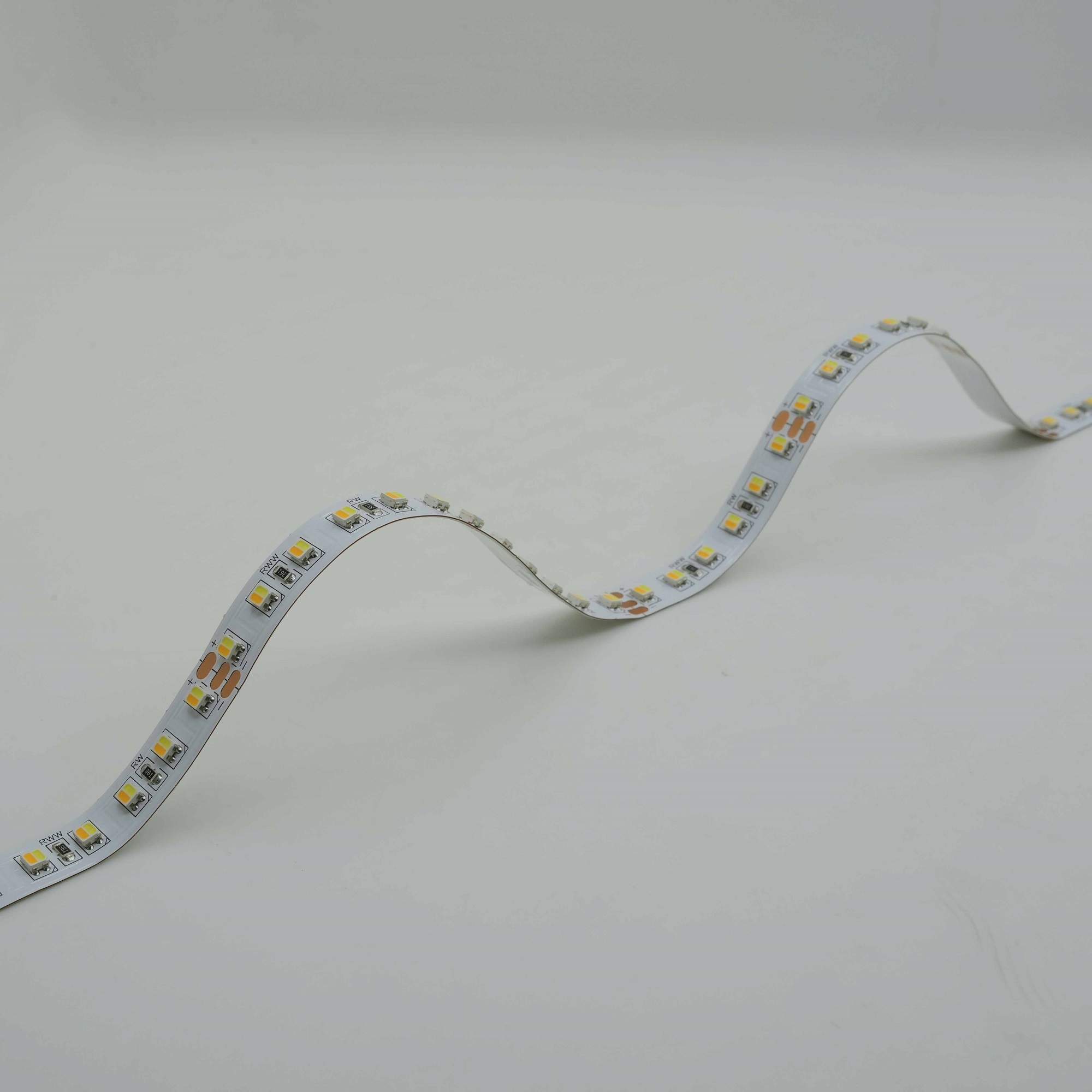3527 Double ruban LED blanc 110 LED - Température de couleur réglable - 2500k-6500k 6