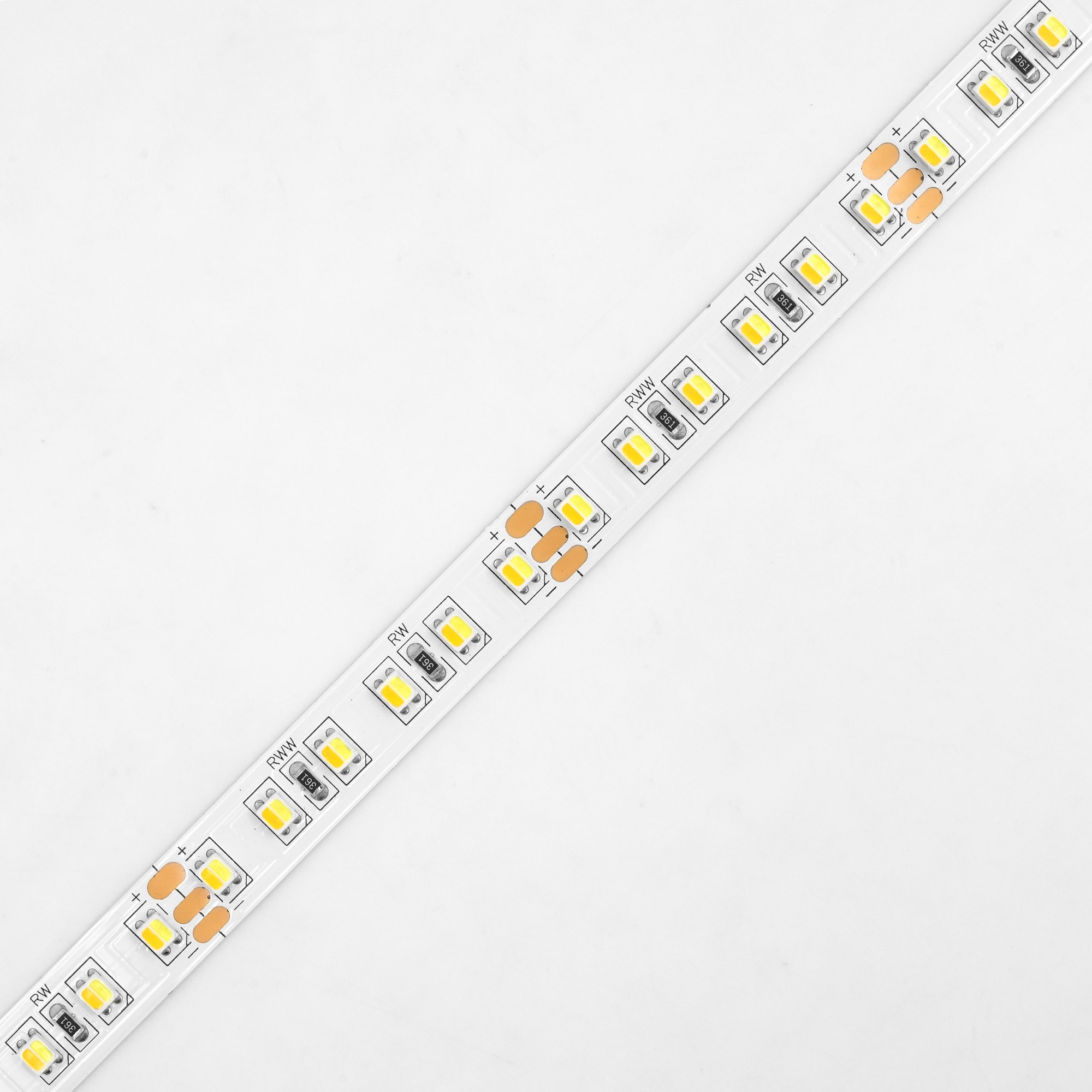 3527 Double ruban LED blanc 110 LED - Température de couleur réglable - 2500k-6500k 5