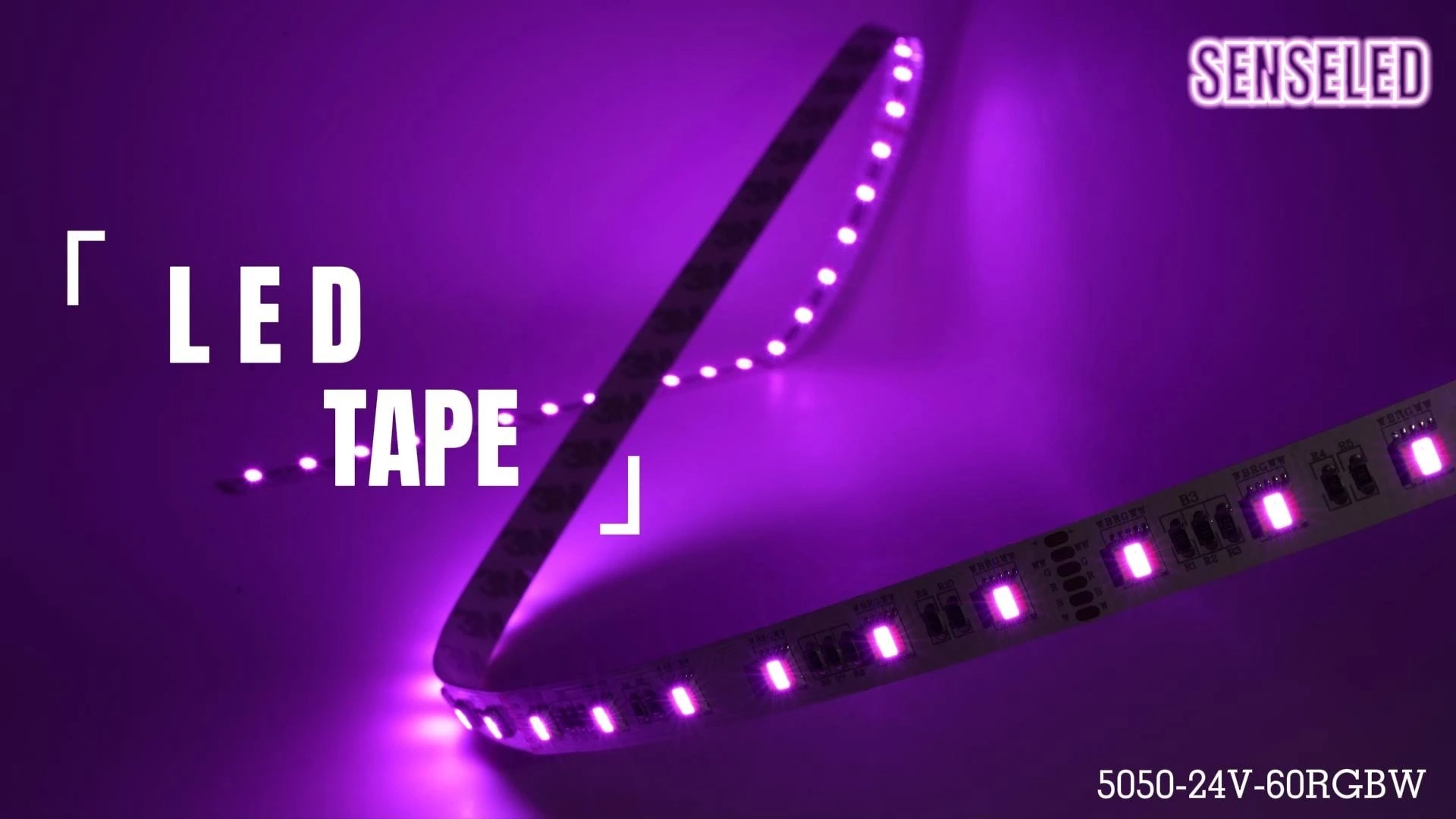 Ruban LED RVB flexible 24 V avec bande LED SMD5050 RGBW 60 LED. 1