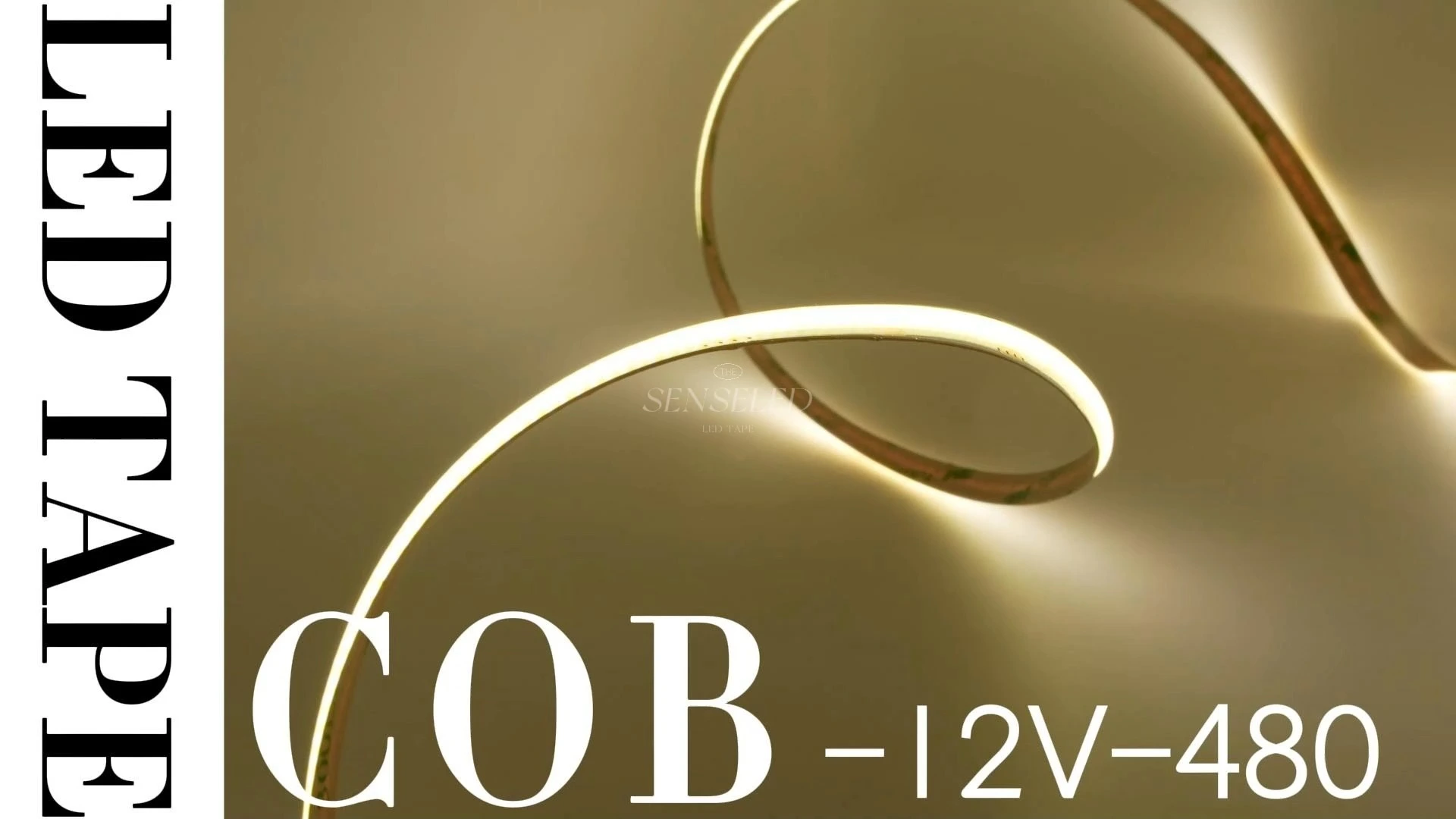 12/24 V COB-LED-Band – 384/320 LED-Lichtleiste mit hoher Dichte und geringem Stromverbrauch, 3000 K warmweiß, flexibles Lichtband 1