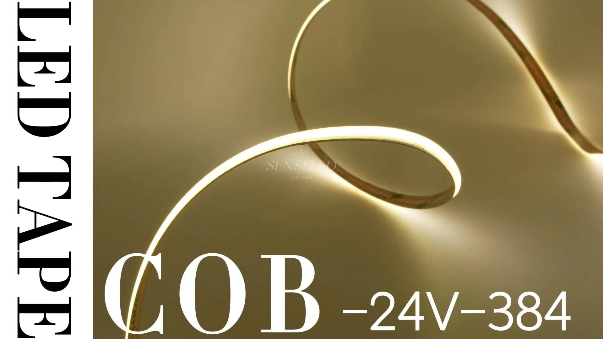 شريط إضاءة LED عالي CRI 90 COB - 24 فولت تيار مستمر، 384 مصباح LED للإضاءة الاحترافية 1