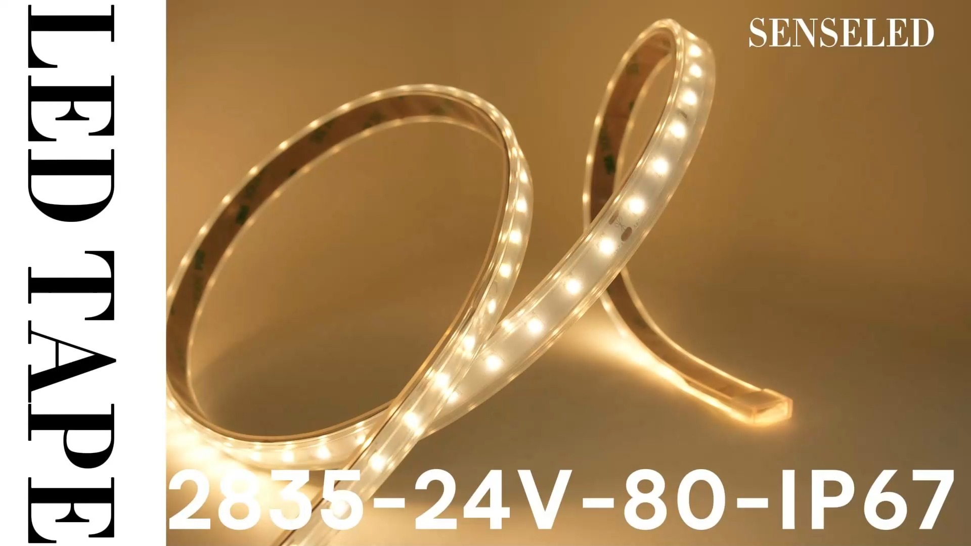Cinta LED SMD2835 de 24 V (carcasa IP67) 80 LED - Iluminación impermeable de grado comercial 1