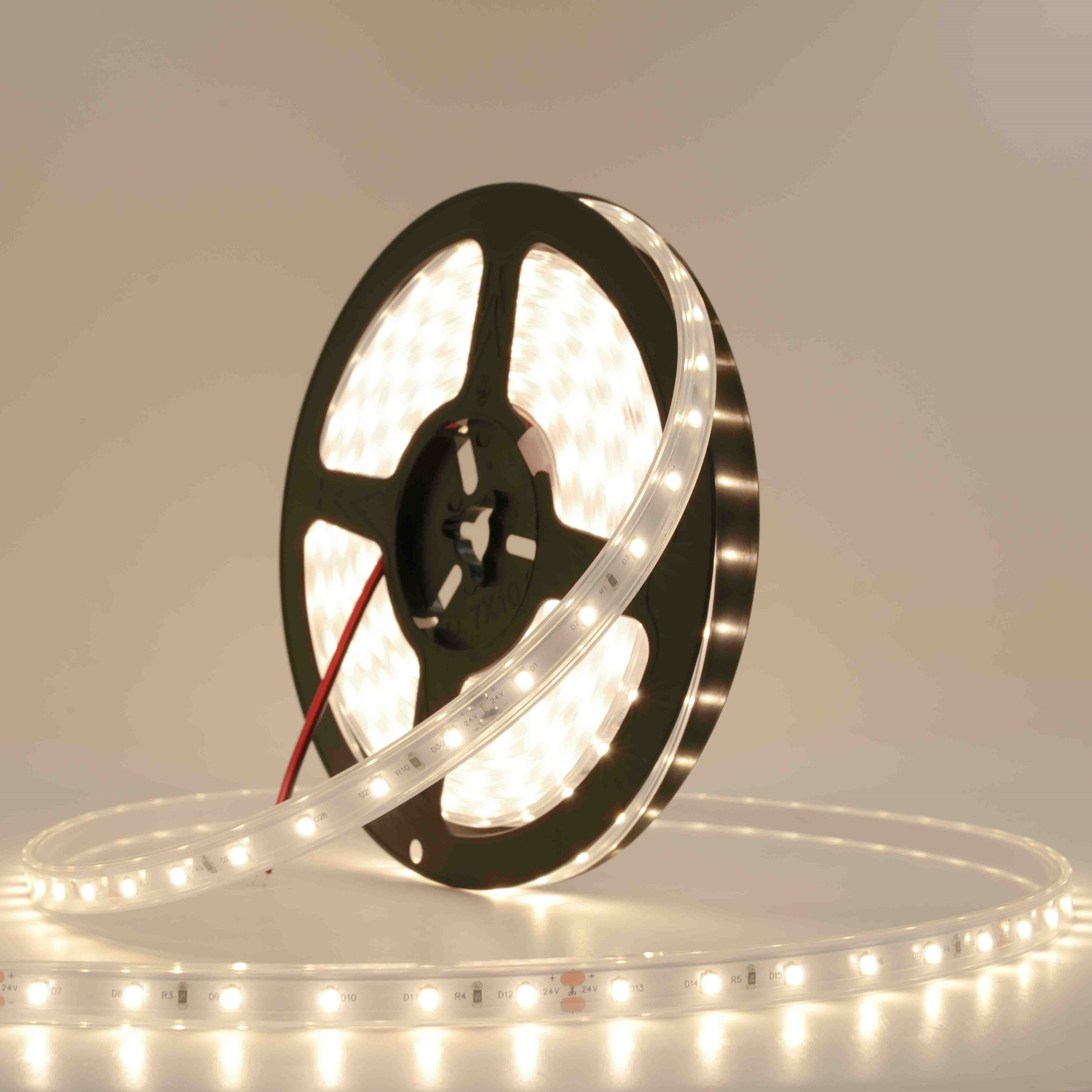 Ruban lumineux LED 2835 blanc chaud 12 V - 120 LED 9