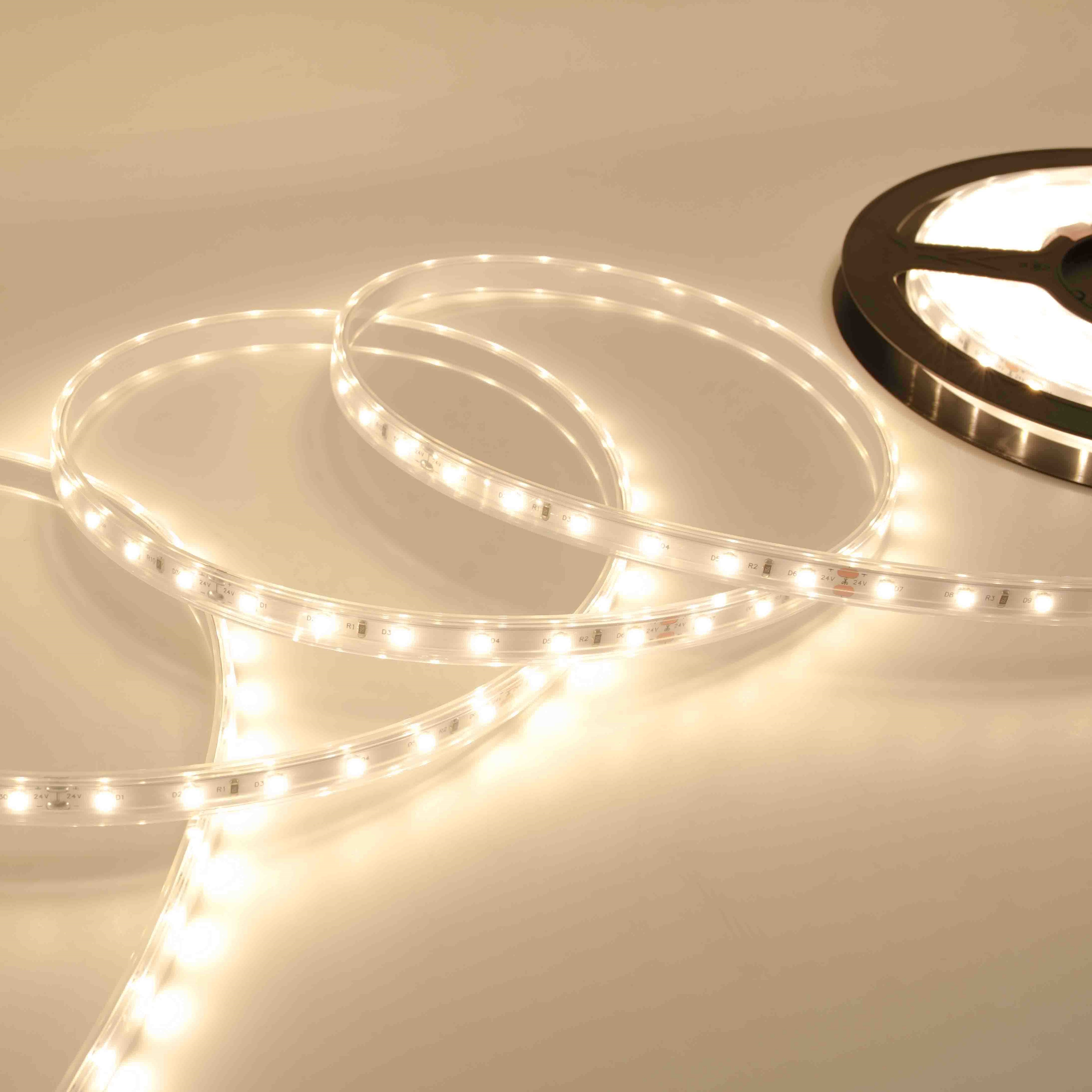 Ruban lumineux LED 2835 blanc chaud 12 V - 120 LED 7
