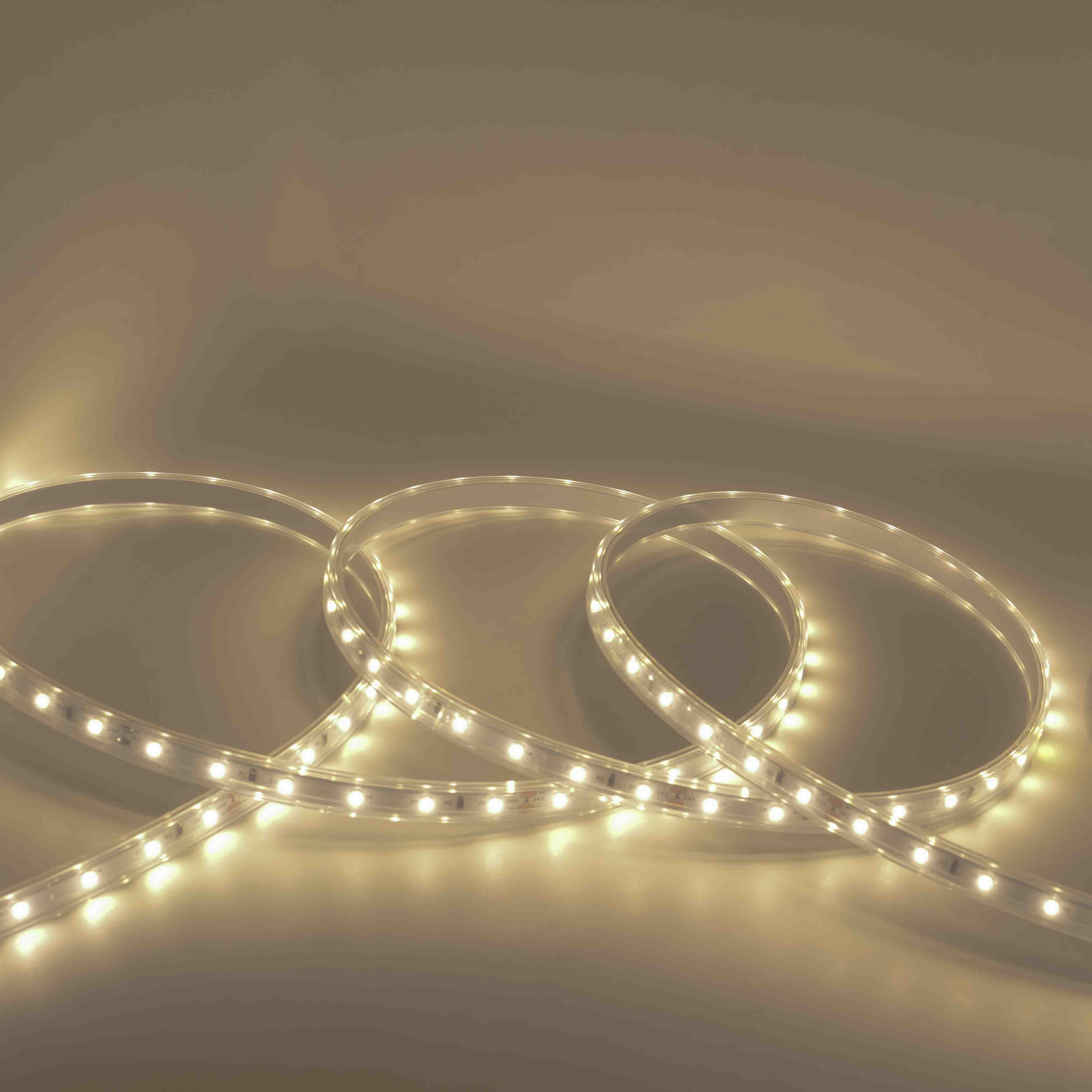 Ruban lumineux LED 2835 blanc chaud 12 V - 120 LED 8
