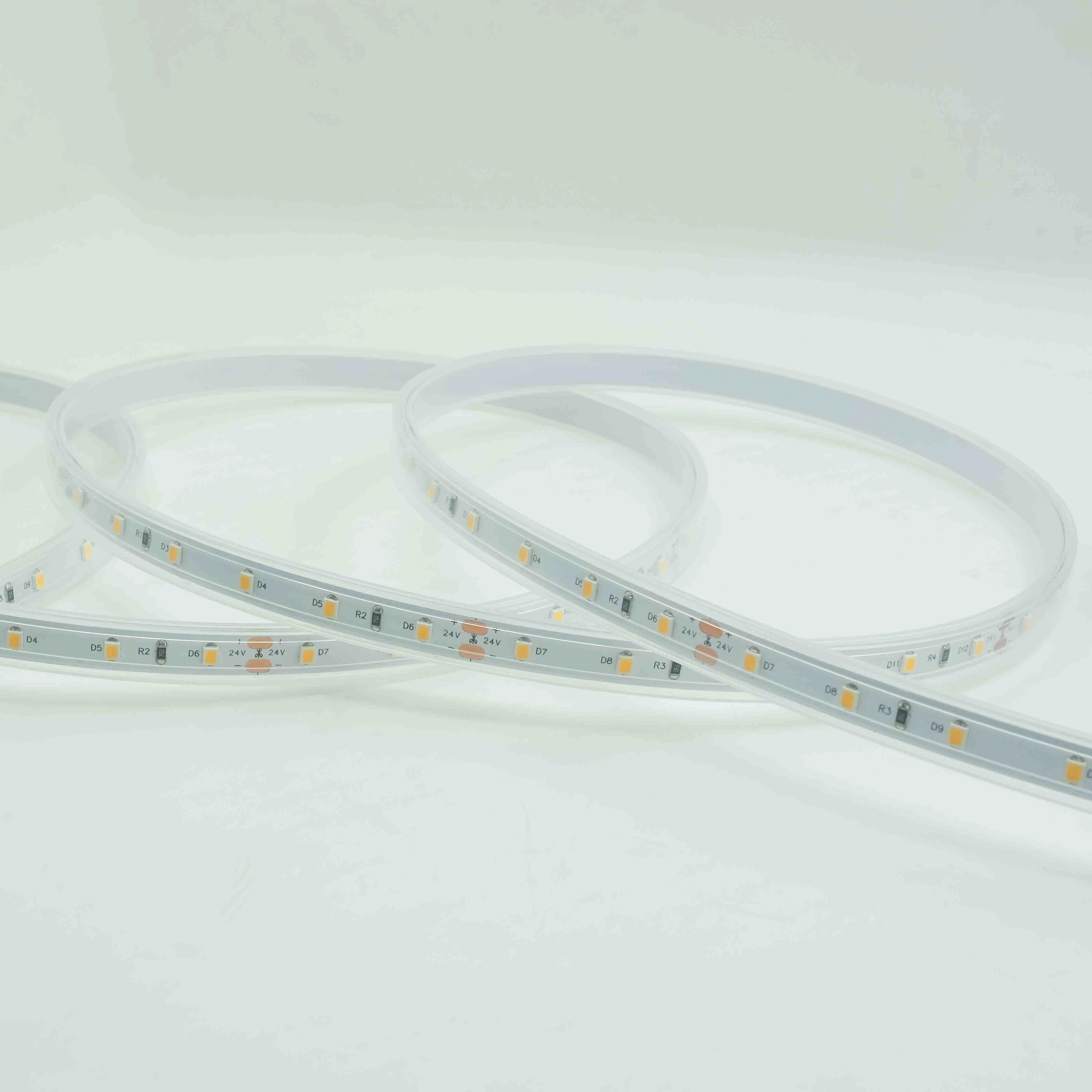 12V 114LEDS/M أبيض دافئ 3000K 2835 LED شريط ضوء IP67 خارجي 1