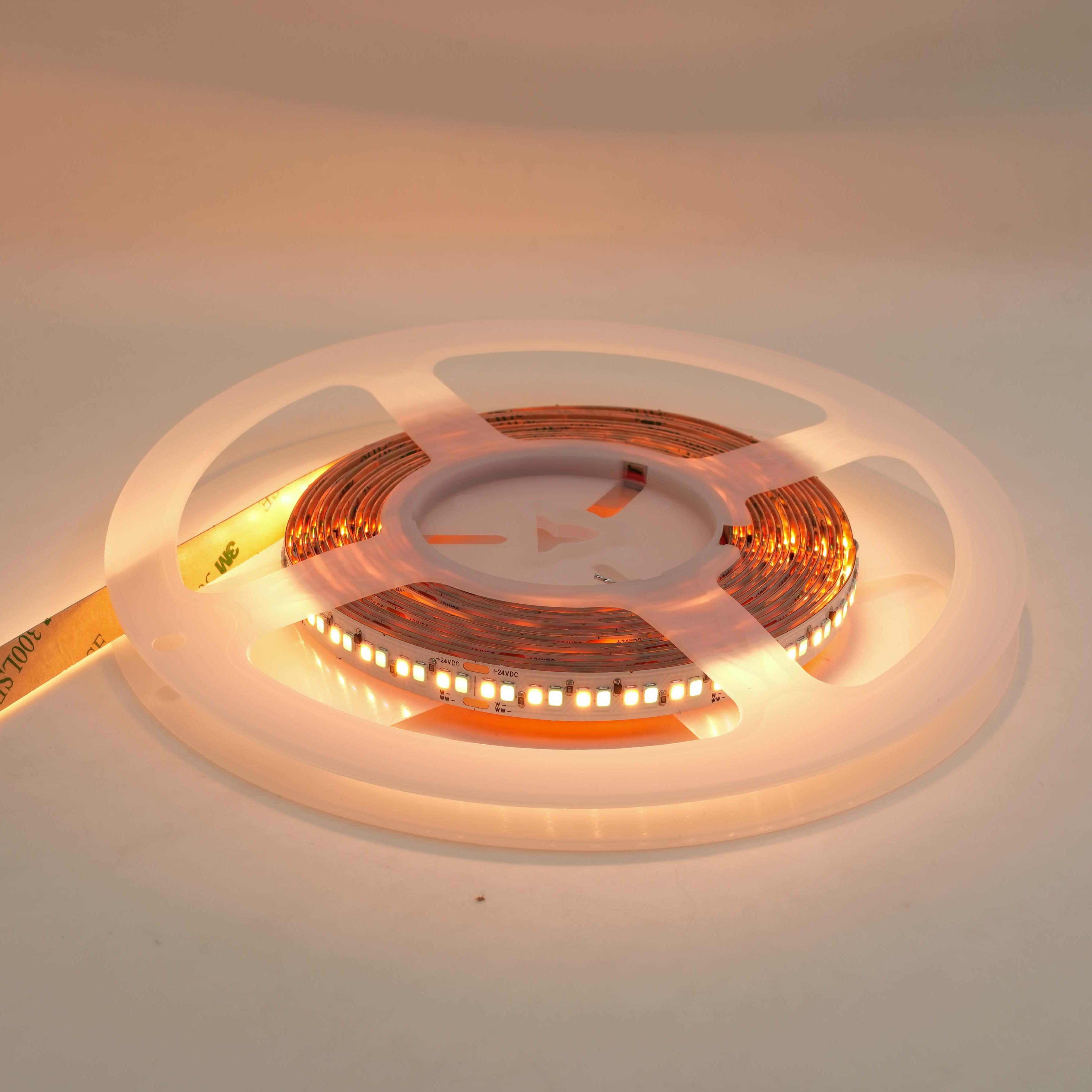 Dc24v chaud CCT Led bande 2835 240Led bande lumineuse de 1800K à 3000K variateur multicolore lumière Led bande 6