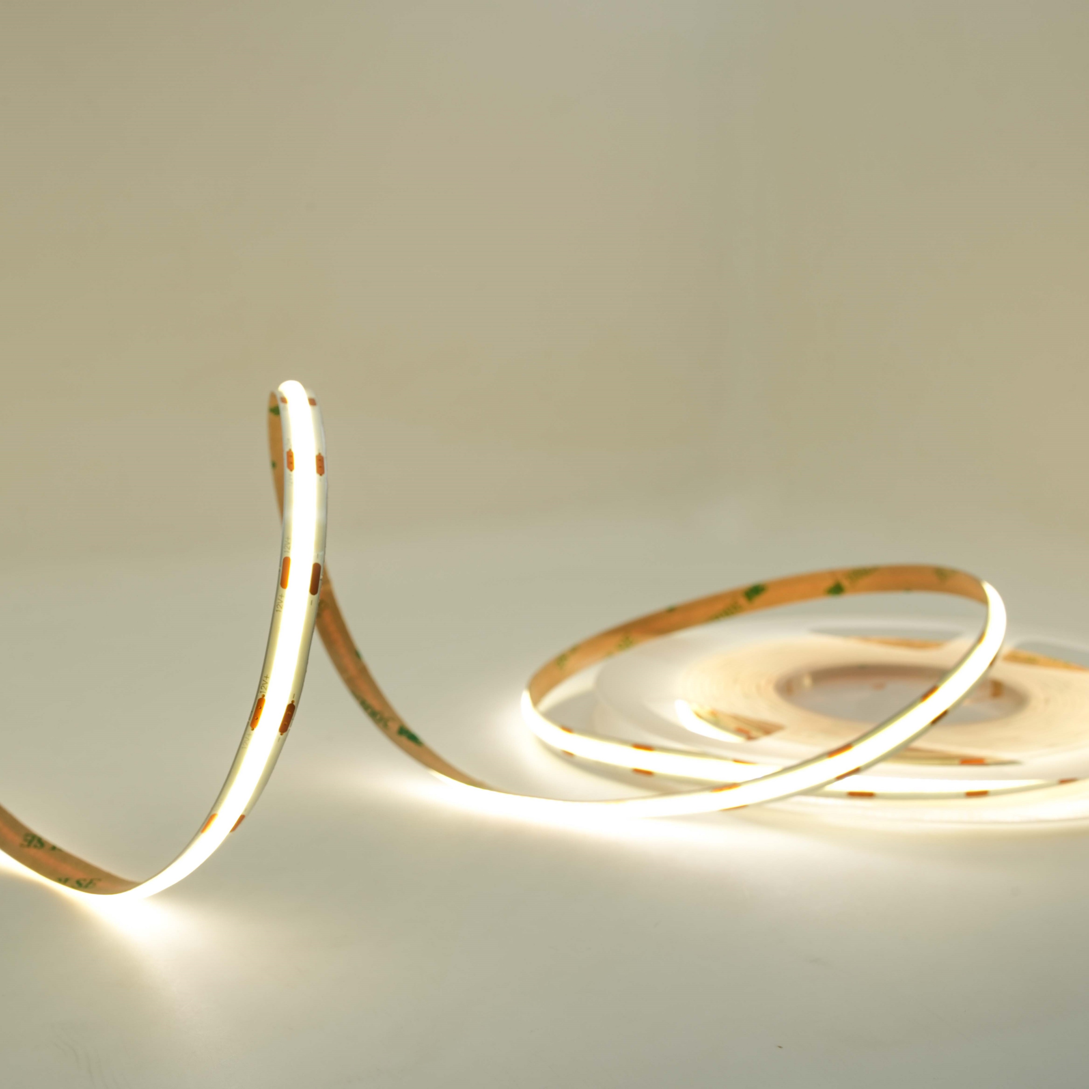 Bande LED COB 480 LED, bande lumineuse Flexible, 320 LED/m, 12v/24v, 2700K-3500K 7