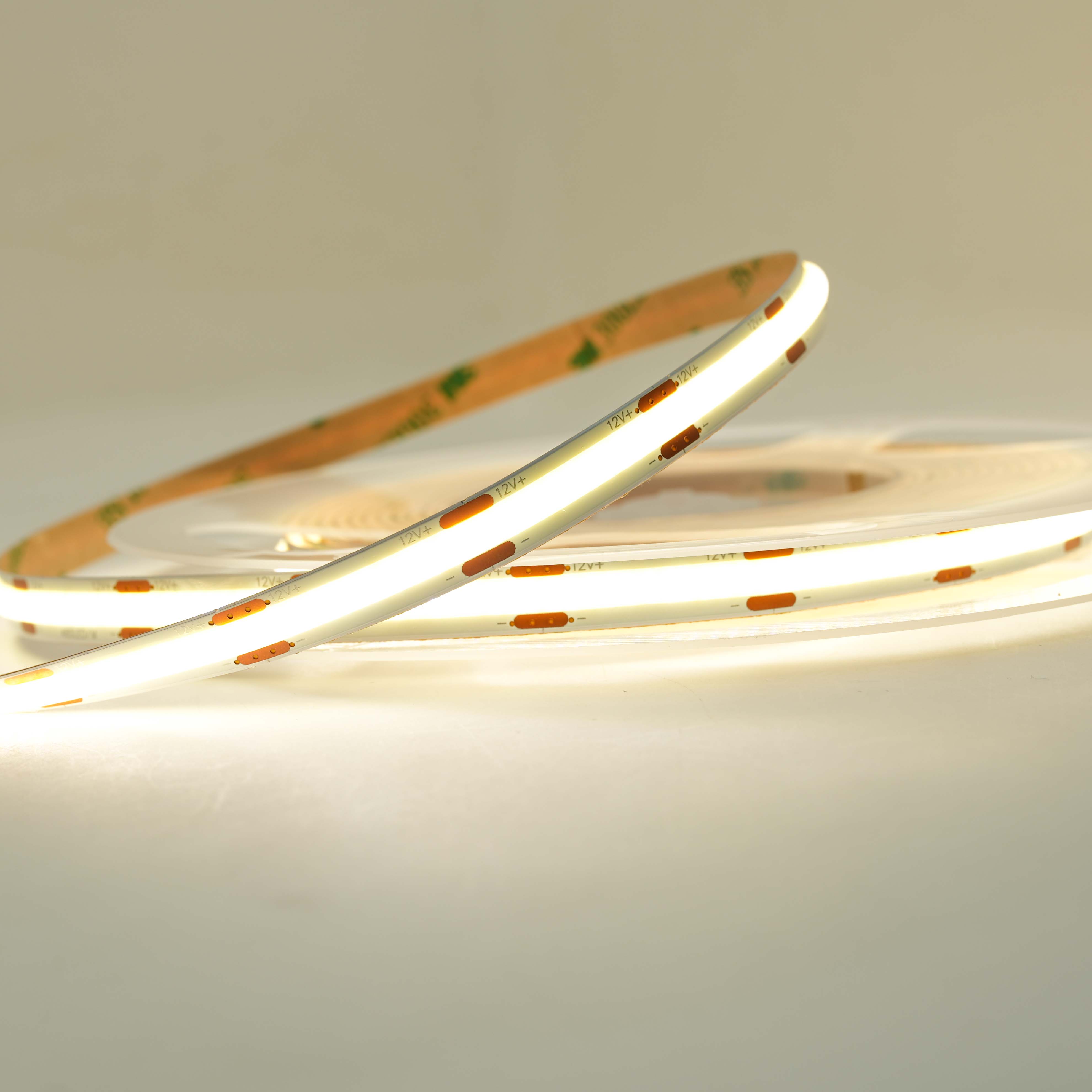 Bande LED COB 480 LED, bande lumineuse Flexible, 320 LED/m, 12v/24v, 2700K-3500K 6