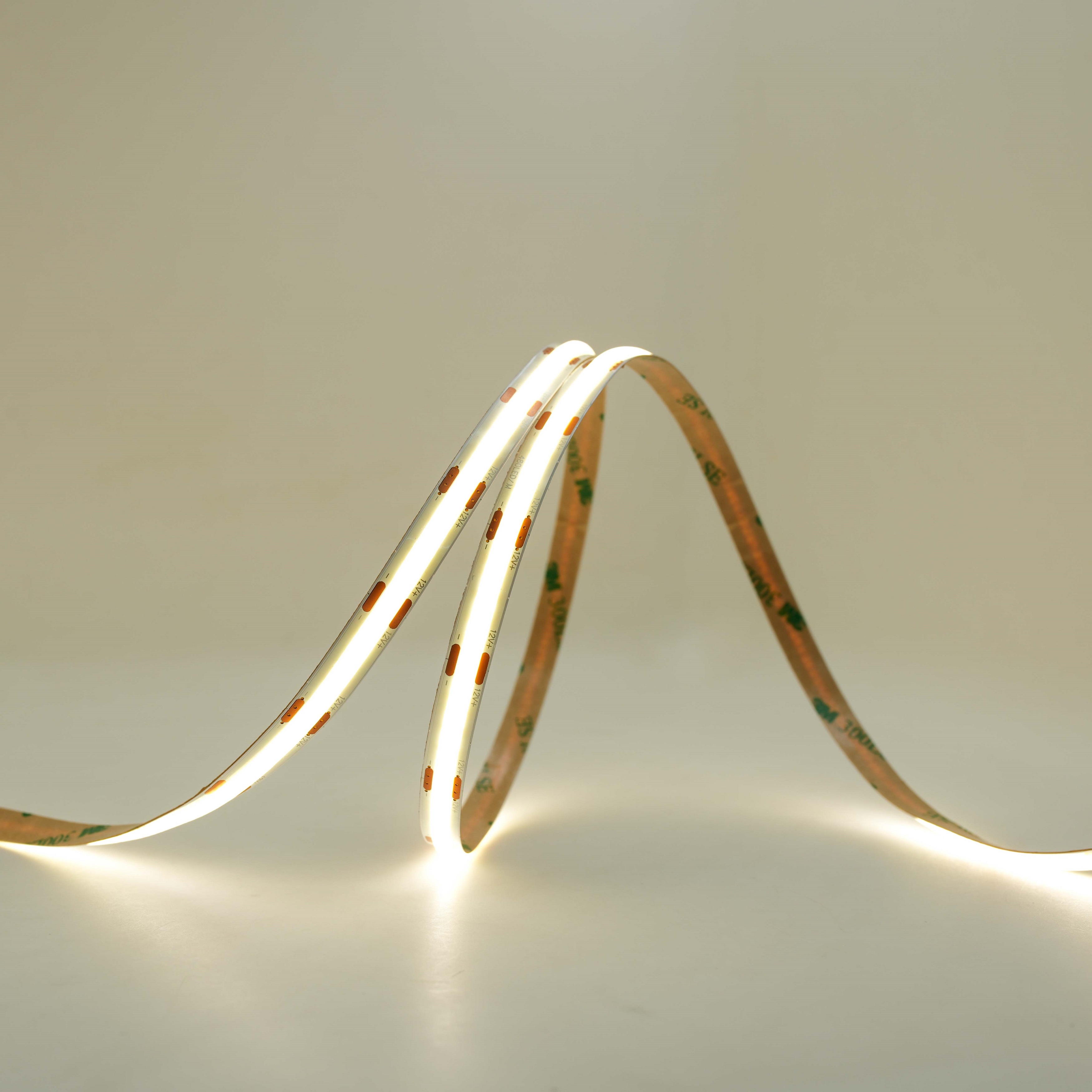 Bande LED COB 480 LED, bande lumineuse Flexible, 320 LED/m, 12v/24v, 2700K-3500K 5