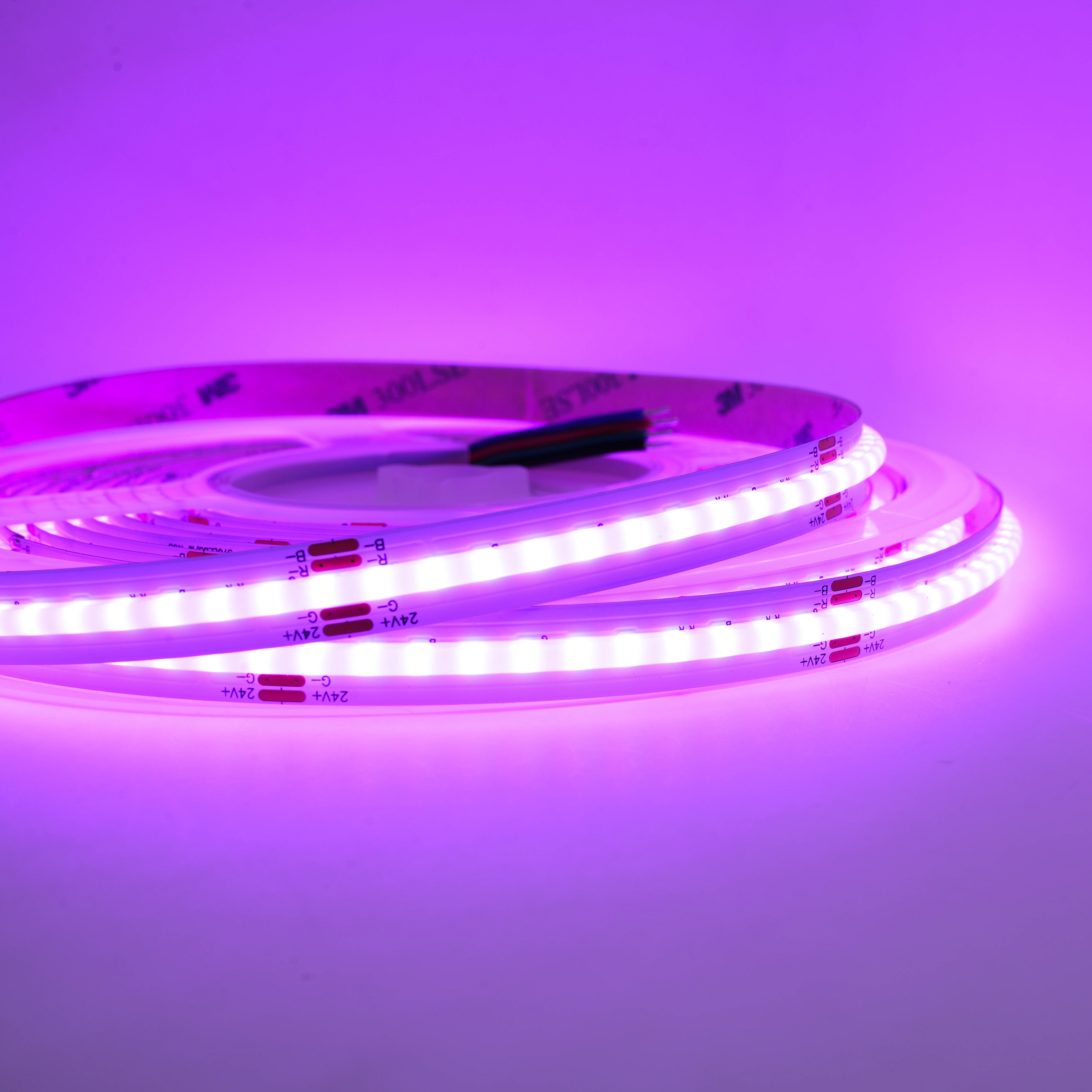 Bande lumineuse LED COB 24 V 640 LED/m RVB – Solution d'éclairage flexible super lumineuse. 3