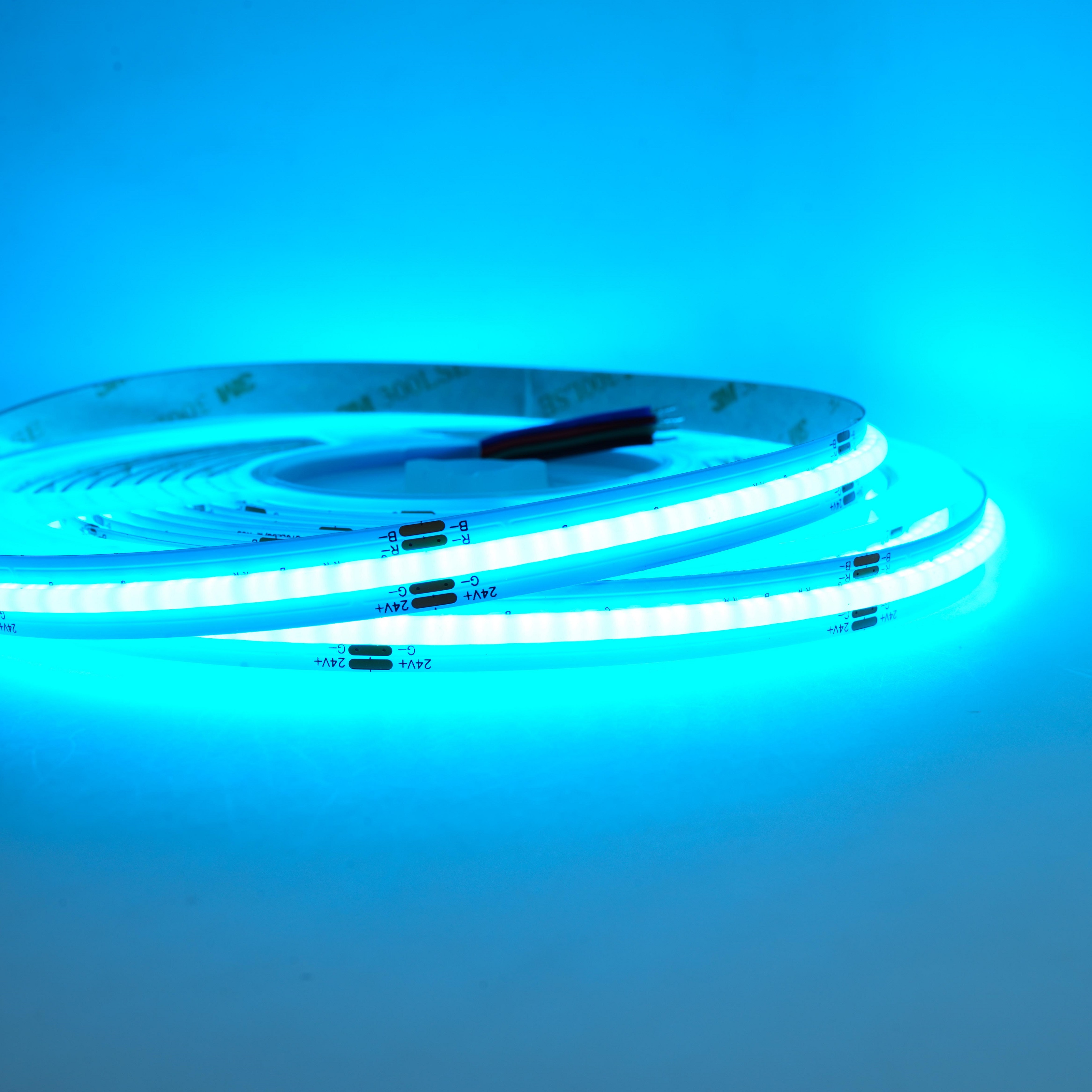 Bande lumineuse LED COB 24 V 640 LED/m RVB – Solution d'éclairage flexible super lumineuse. 2