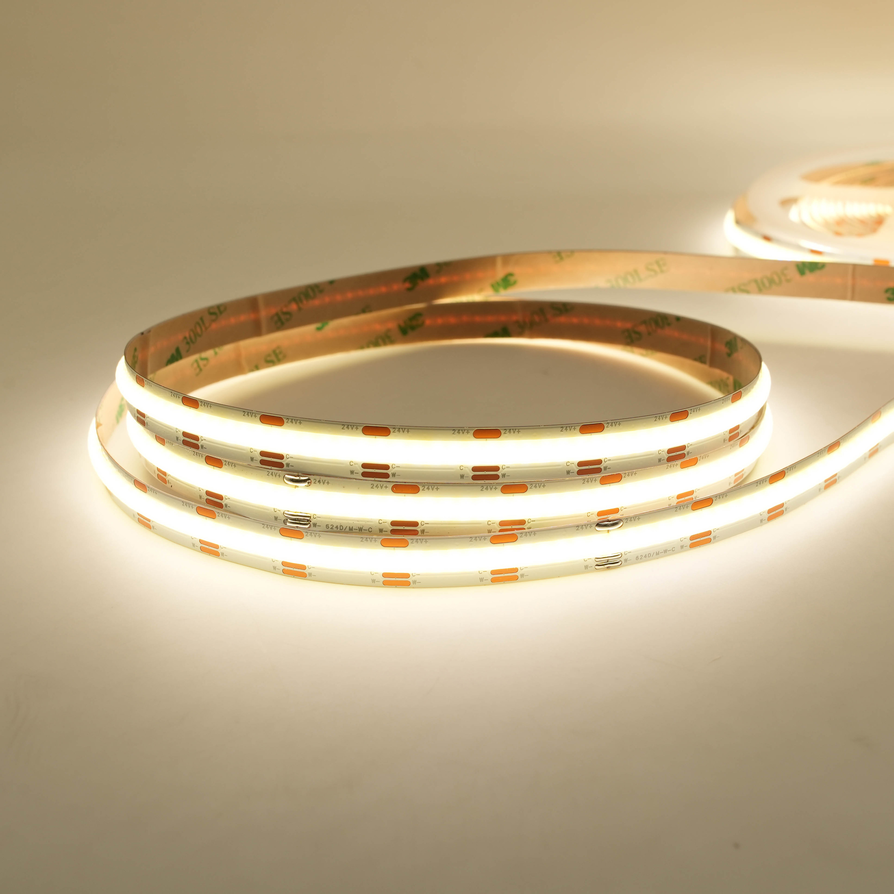 شريط COB LED عالي الكثافة 568LEDs CRI90 10mm COB CCT LED شريط ضوء 2700K-6500K 2