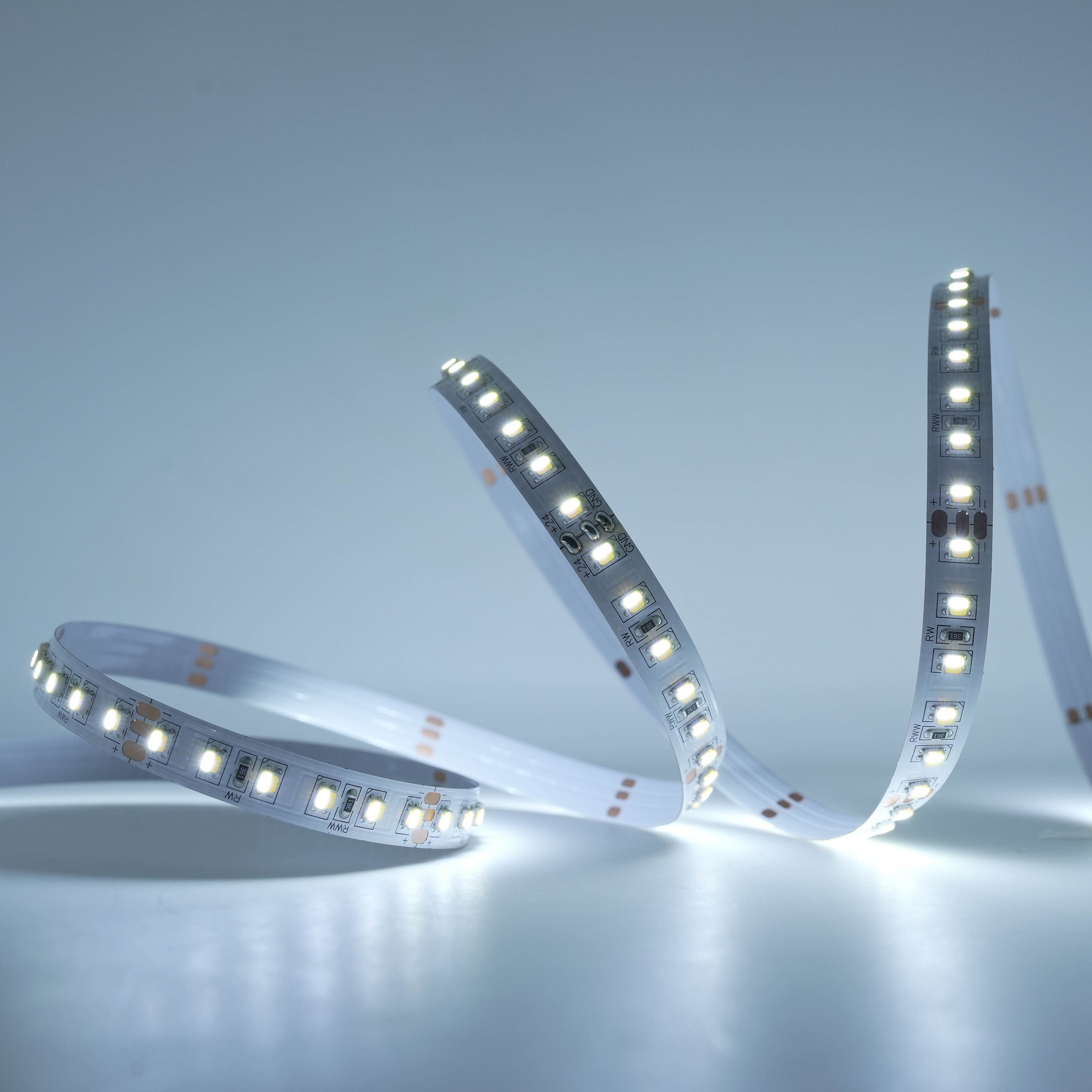 24V CCT einstellbares LED-Band -2835 128LED RA95+ 6000K Kaltweiß IP20 2