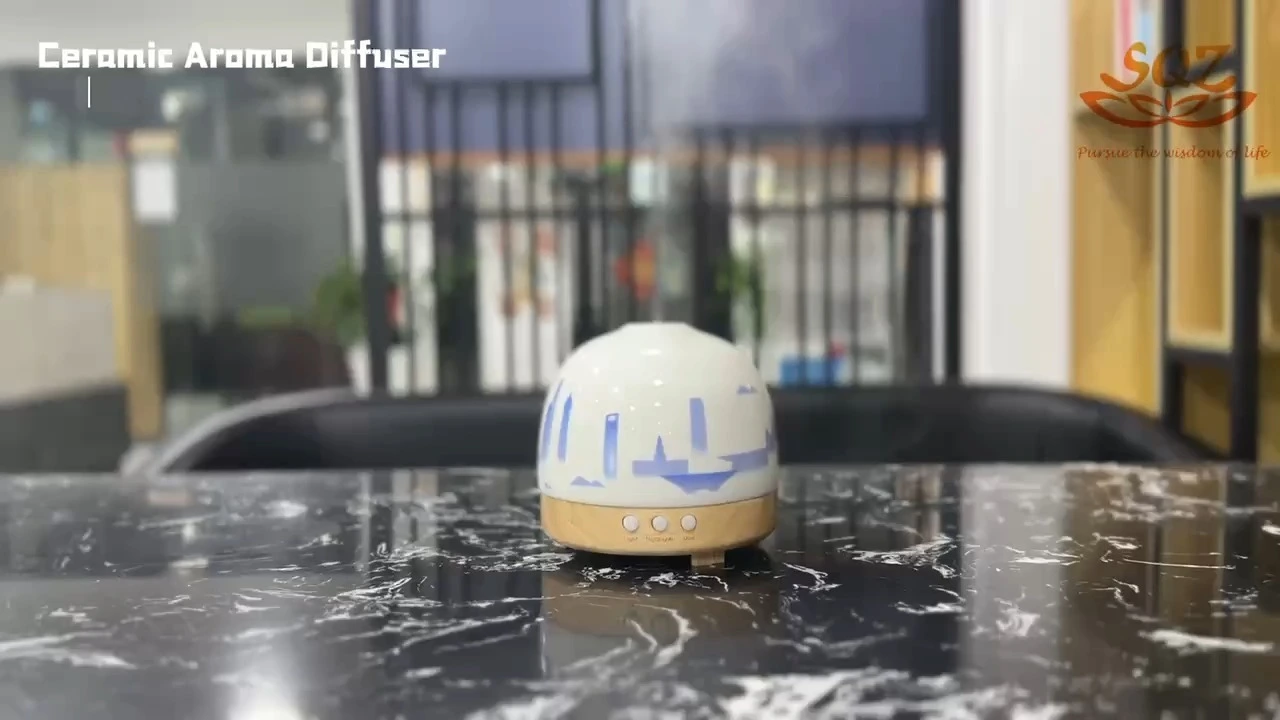 超高層ビルフレグランスエッセンシャルオイルセラミックアロマディフューザー超音波加湿器トイレ3211 1