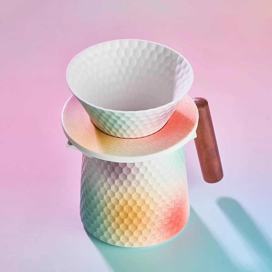 Ensemble de cafetière en céramique émaillée 3 pièces TCP03 1