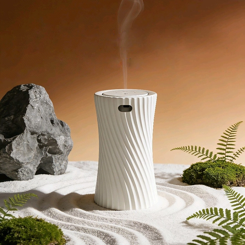 Nebulizador de óleos essenciais recarregável sem água, em cerâmica, para aromaterapia, difusor de fragrâncias, alimentado por bateria. 1