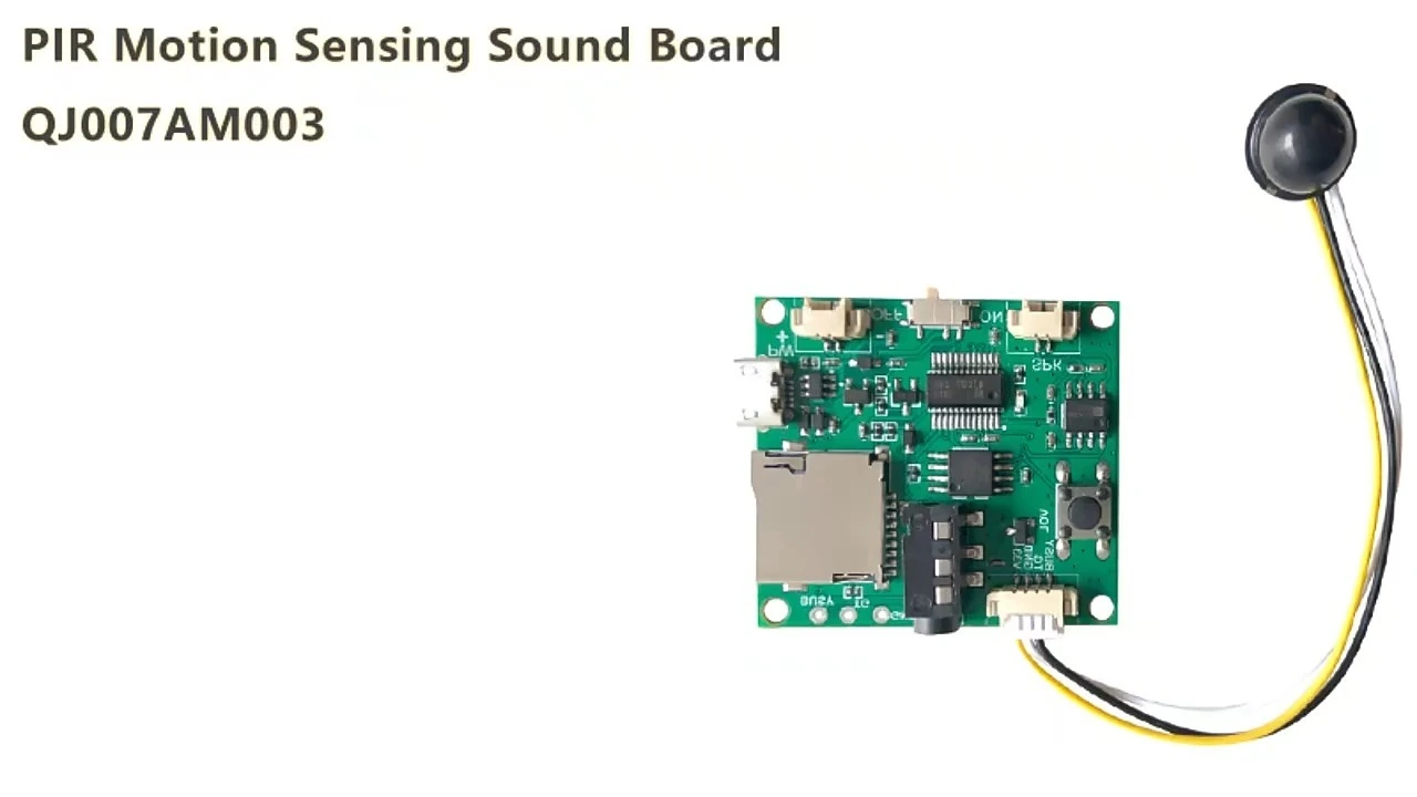 PIR Motion Sensing Recordable Sound Module with SD Card Sort 1