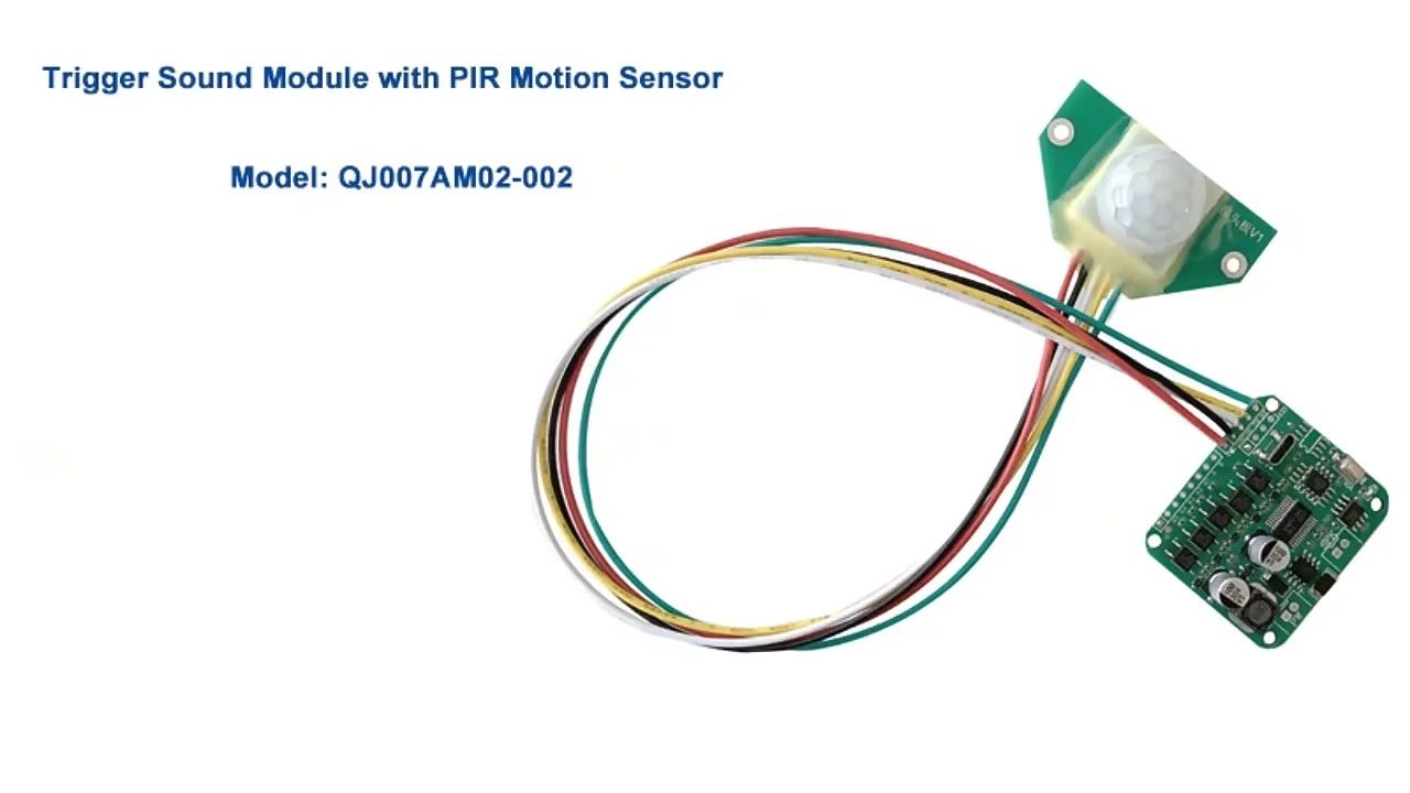 UART 3.3V TTL Sound Playback Module With Diy Infrared Motion Sensor For Alarm System 1