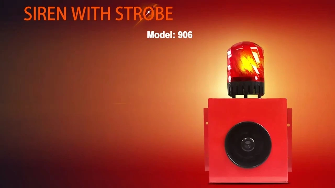 Remote Control Siren Sound Alarm with Flickering LED 1