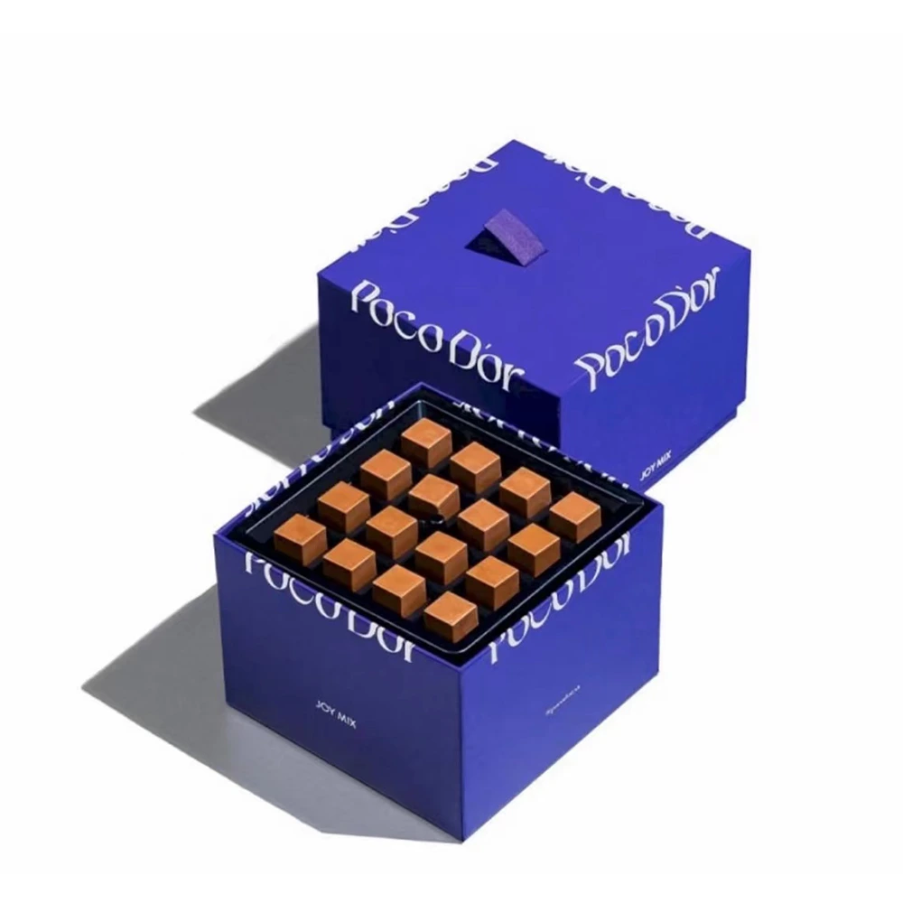 Boîtes de chocolat imprimées personnalisées avec revêtement écologique 1