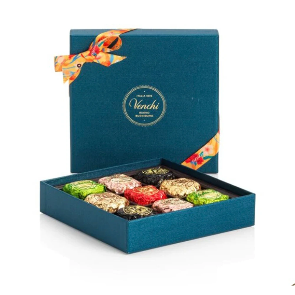 お菓子のパッケージに最適なパーソナライズされた四角いチョコレートボックス 1