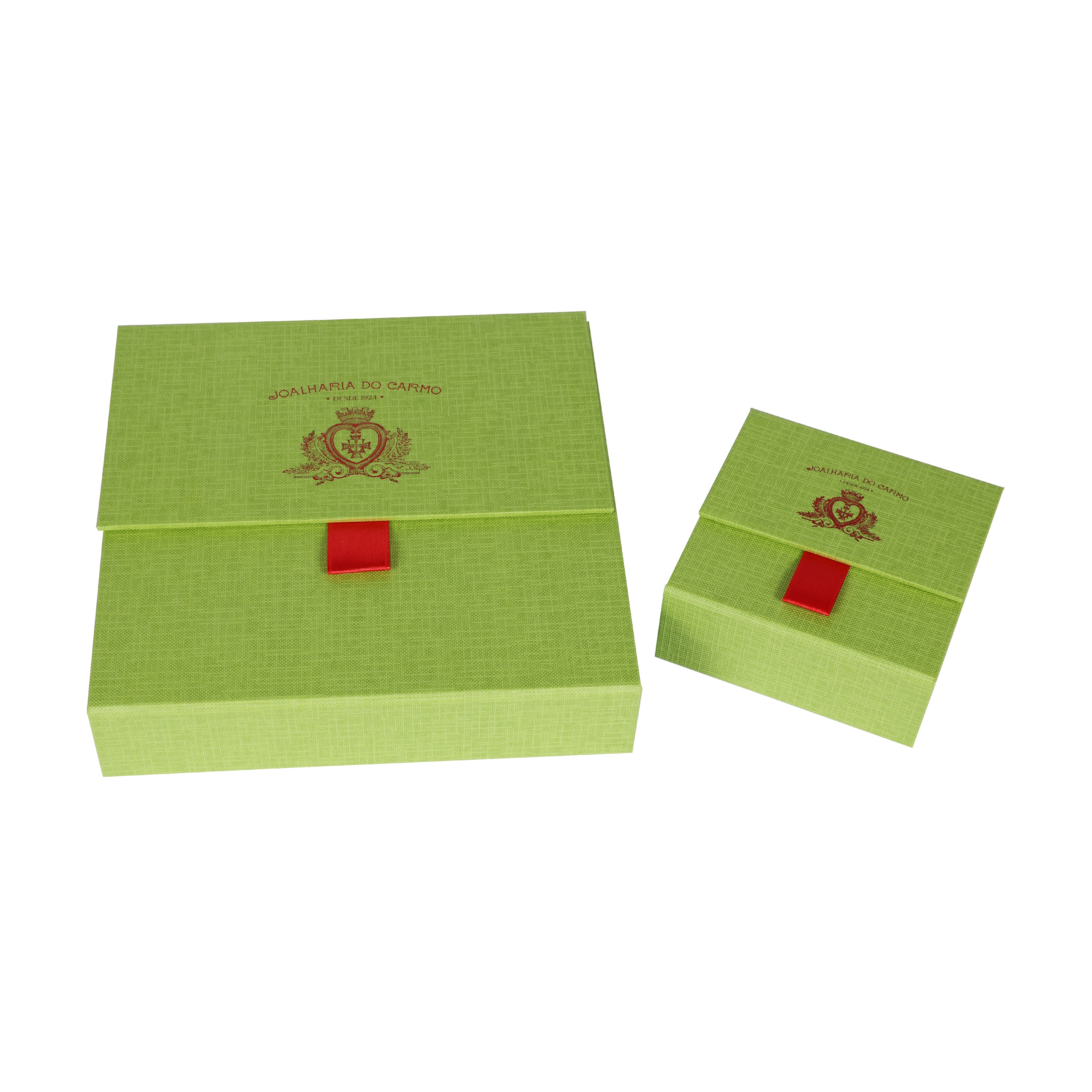 Kundenspezifische Halskettenbox aus Pappe in quadratischer Form mit Logo-Aufdruck 1