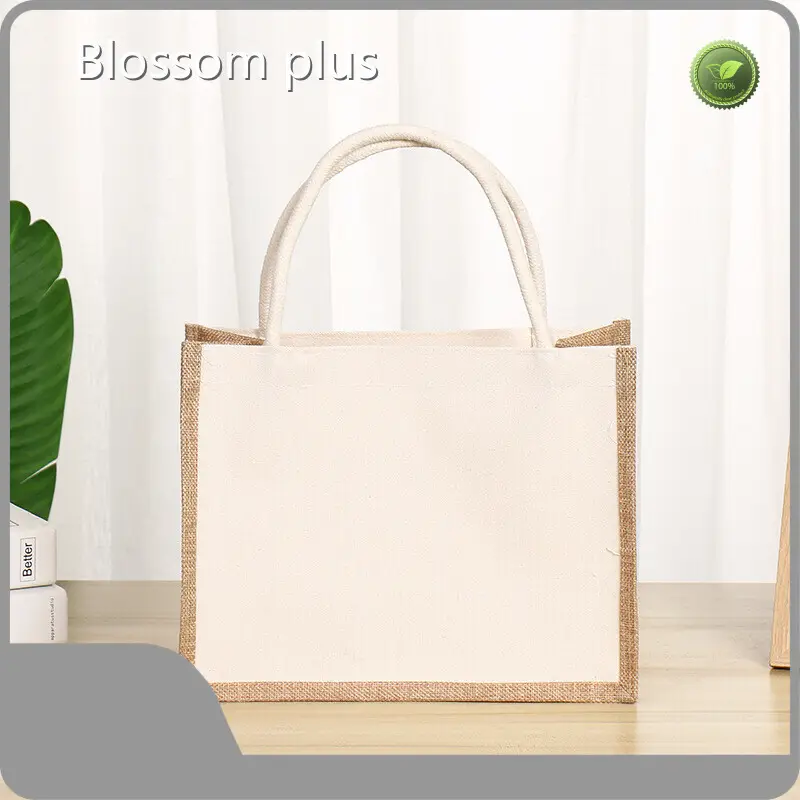 Качественный поставщик джутовой сумки бренда Blossom Plus 1