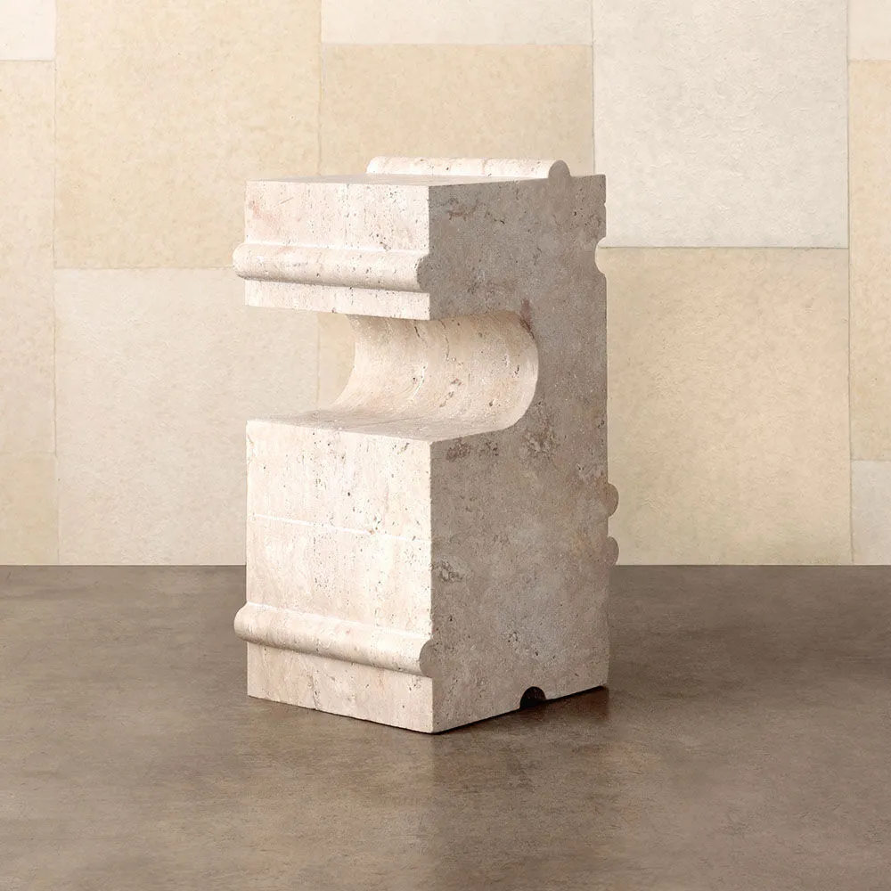 FST106 High End customized Stone Block Corner Coffee End Table 1