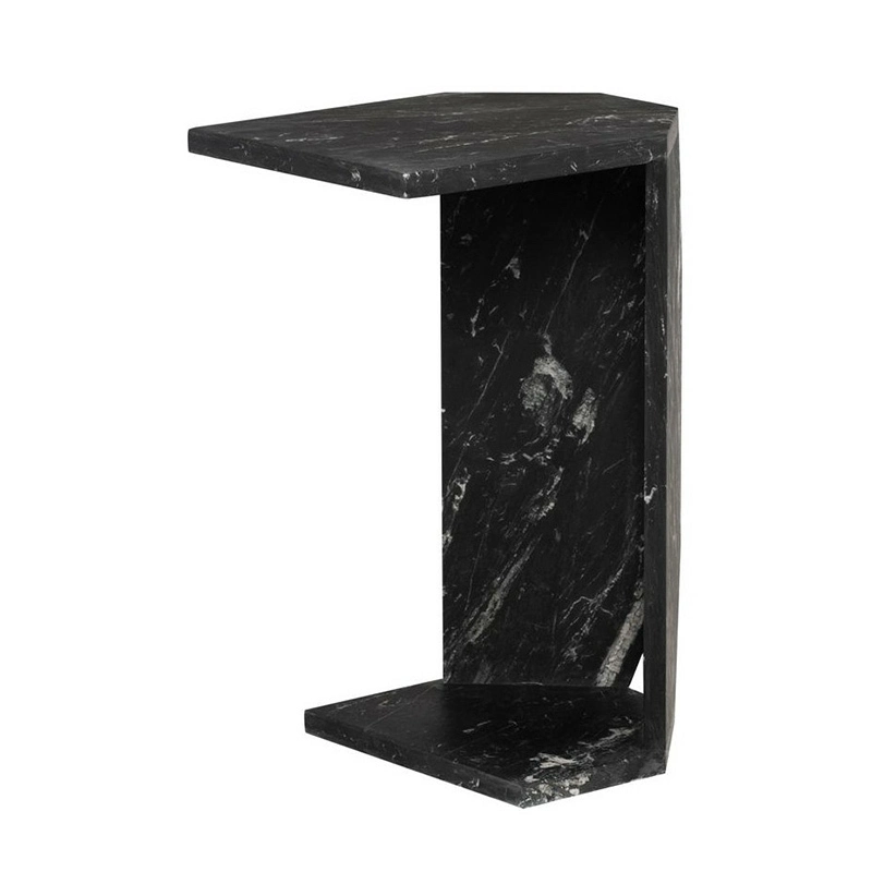 FST204 Luxury Home Deco Bedroom Nightstand Corner Table Travertine Stone Coffee Table 1
