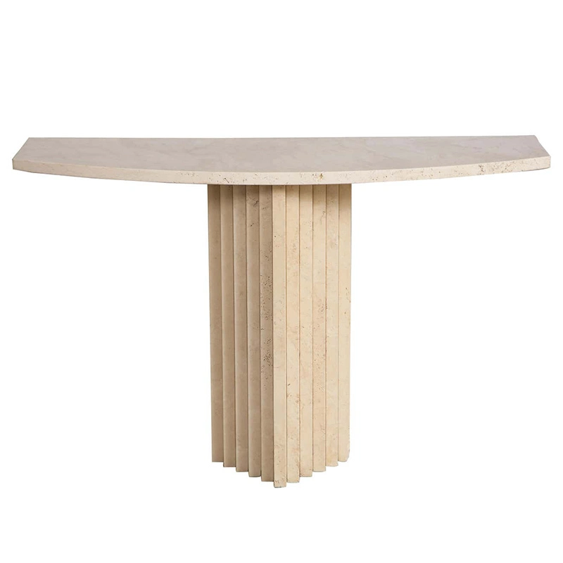 FCS003 Modern home furniture italy design half round console tables 1