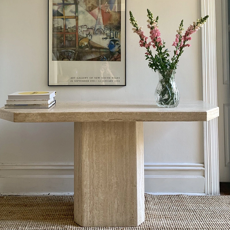 FCS006 Modern living room furniture nordic travertine table 1